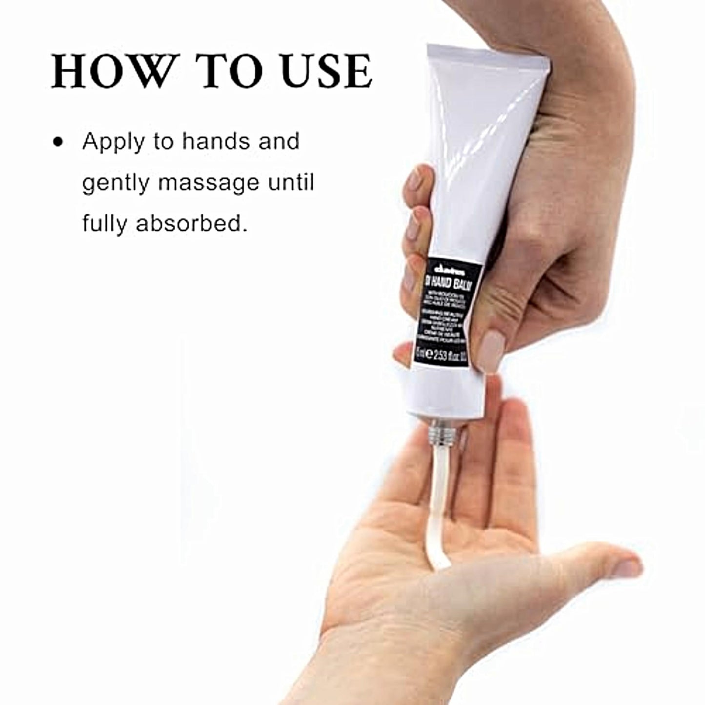White Smoke Davines OI Hand Balm, Nourishing Anti-Aging Hand Cream for All Skin Types - Protects Hands from Environmental Damage with Antioxidant Roucou Oil - Lightweight & Fast Absorbing Hydration, 2.54 Fl Oz