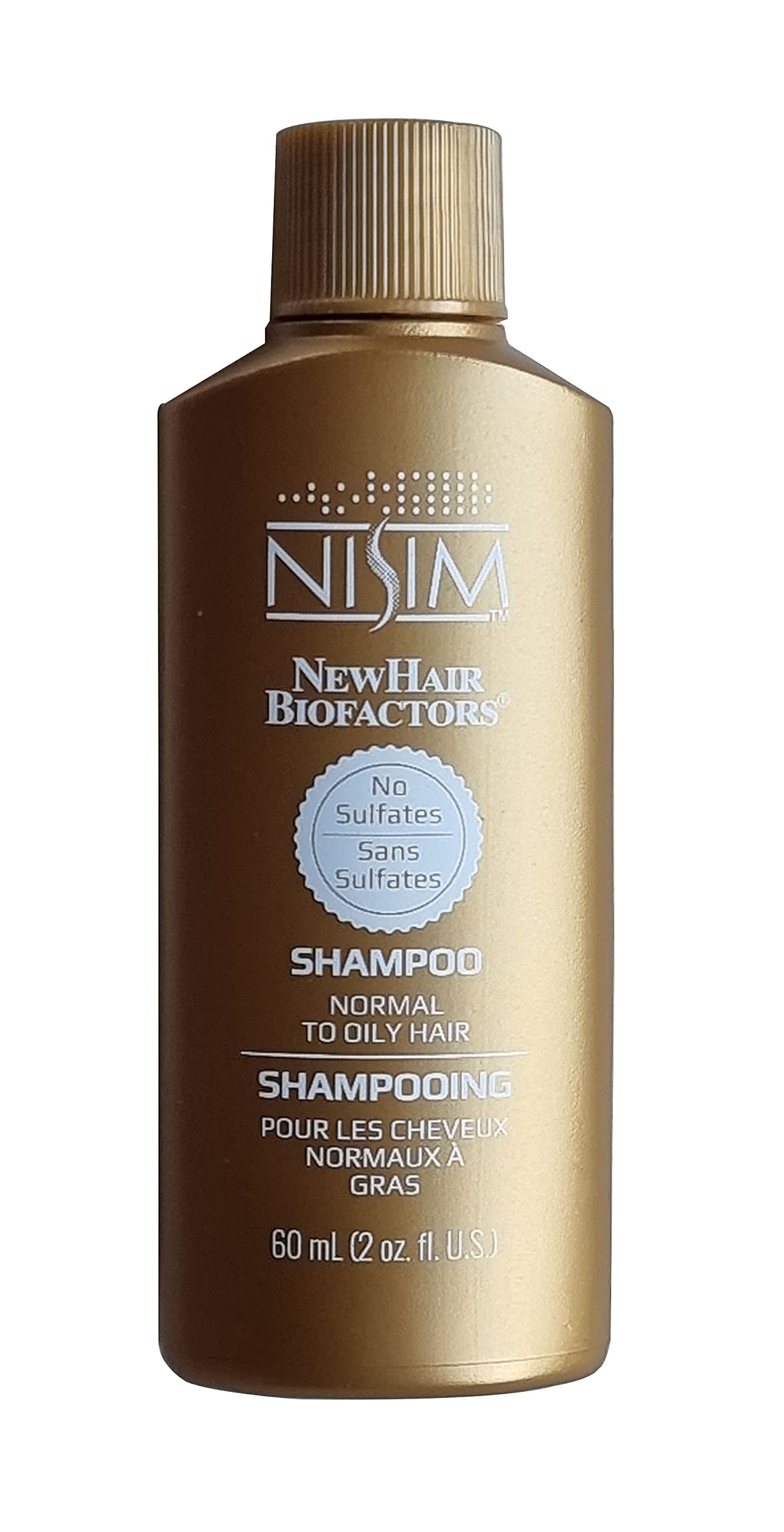 White Smoke Nisim NewHair BioFactors Shampoo for Normal to Oily Hair – Deep Cleansing Formula, Ideal for Daily Use Unisex 2 Ounce (60ml)