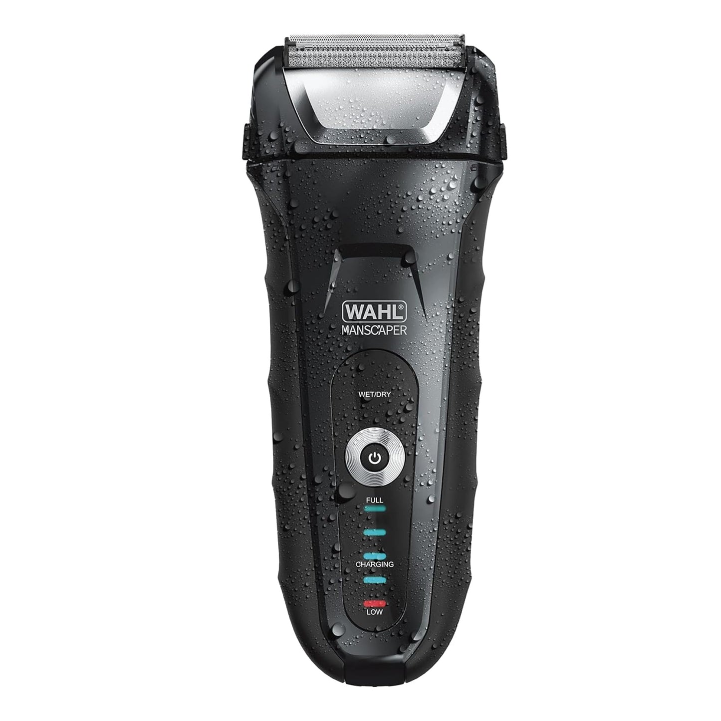 White Smoke Wahl Manscaper Lithium-Ion Hypoallergenic Shaver with Flexible Titanium Foils to Prevent Skin Irritation and Shaver Bumps