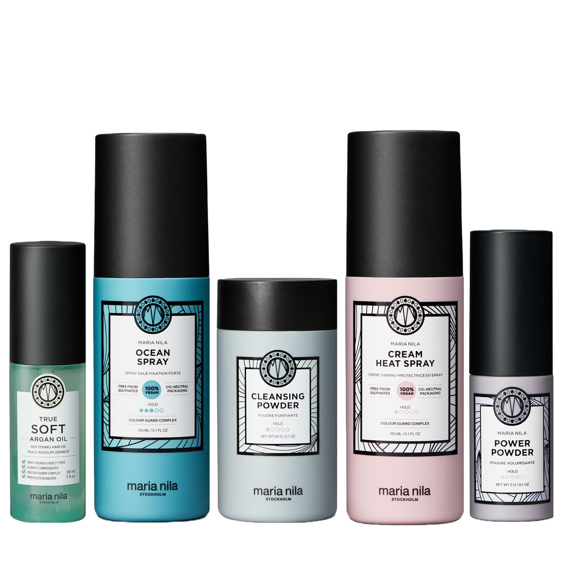 White Smoke Maria Nila, The Styling Beauty Bag, 5 Styling Products to get Creative with your Looks, 100% Vegan & Sulfate/Paraben free