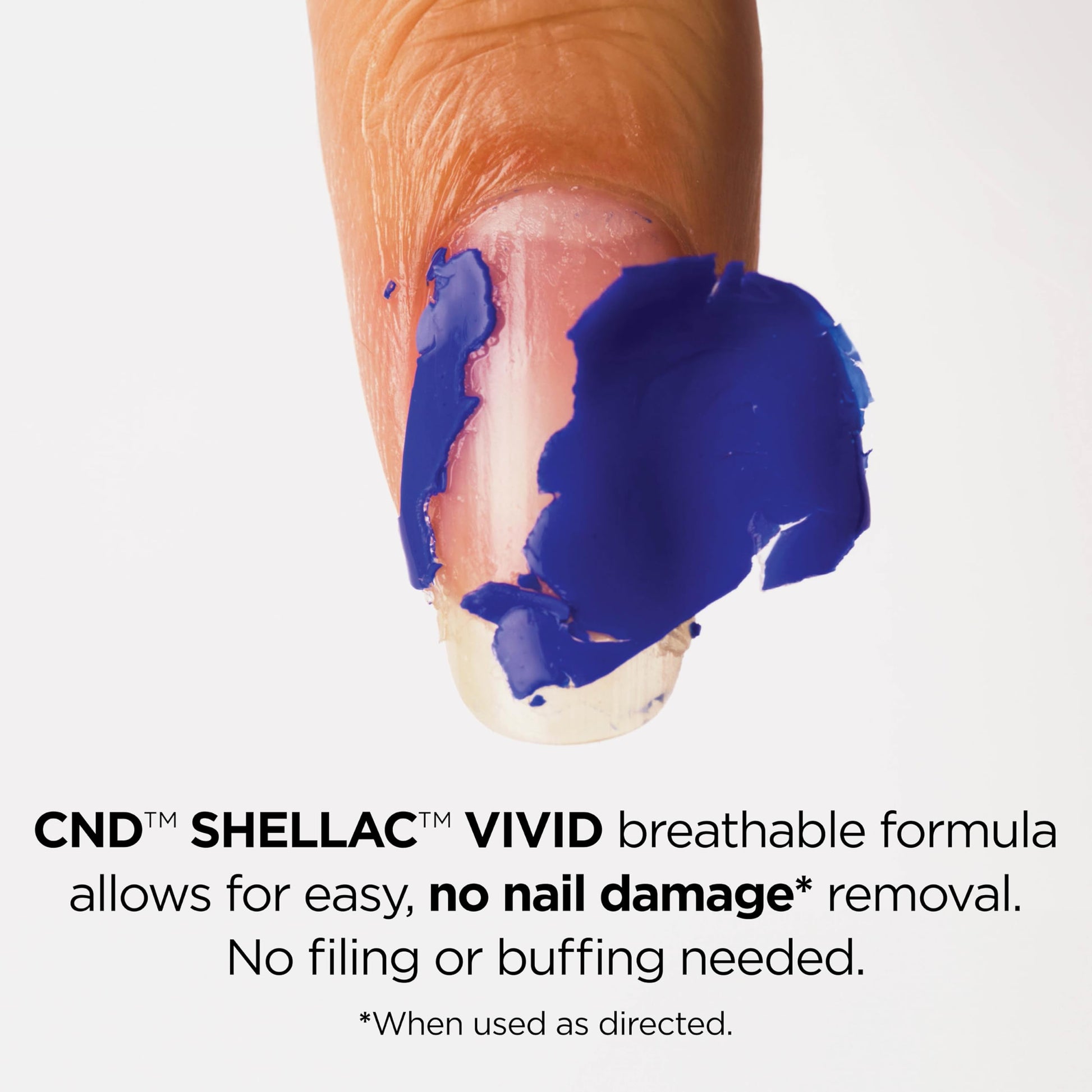 Lavender CND SHELLAC™ Vivid High-Opacity Nail Art Gel Polish, Breathable Formula, Salon Grade, 700 Black Tuxedo, 0.25 fl oz