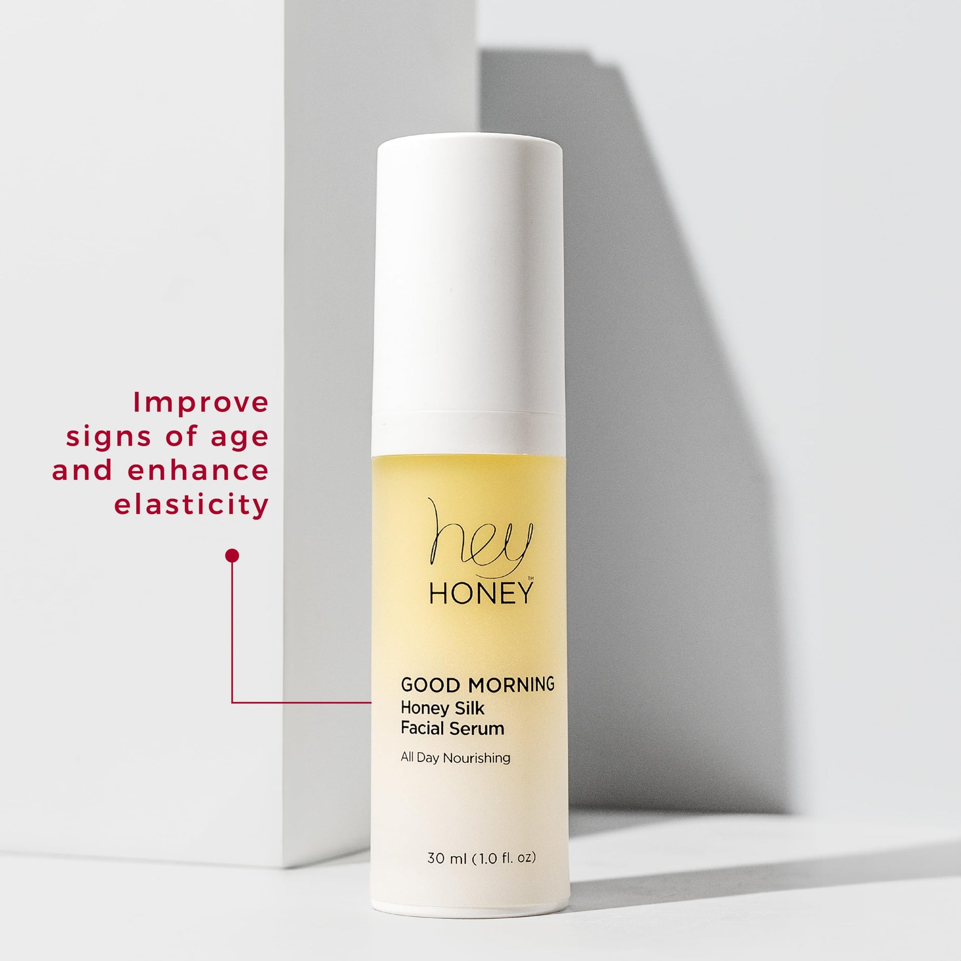 Lavender Hey Honey Good Morning Honey Silk Facial Serum | Anti-Aging Vitamin C & Hyaluronic Acid Serum for Radiant Skin Boosts Glow, Smooths Fine Lines, Strengthens Skin Barrier | 1 oz