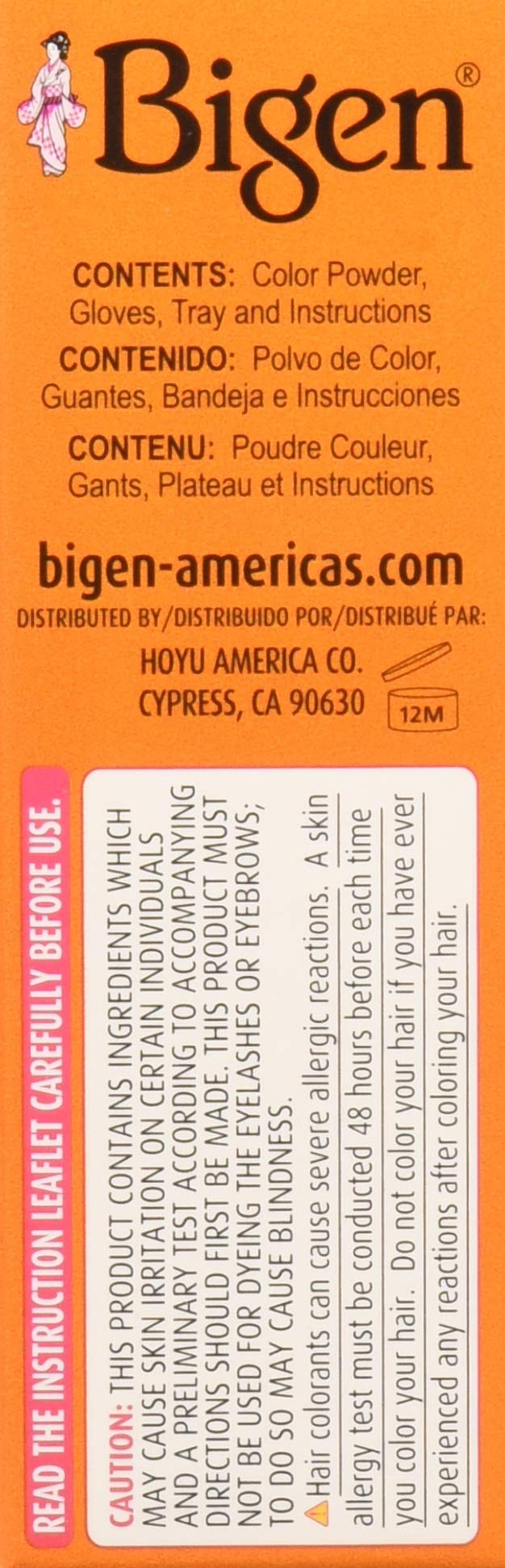 Light Gray Bigen Permanent Powder Hair Color 58 Black Brown 1 ea (Pack of 4)