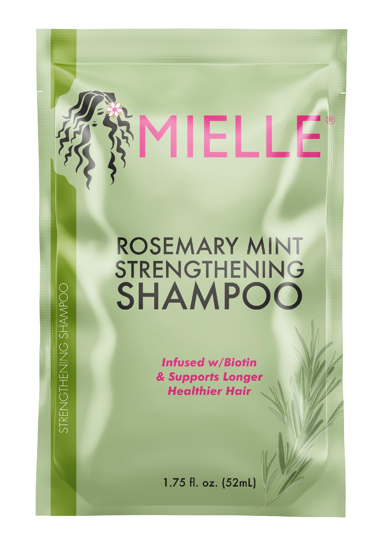 Gray Mielle Rosemary Mint Strengthening Shampoo w/Biotin 1.75 Fl Oz (Pack of 3)