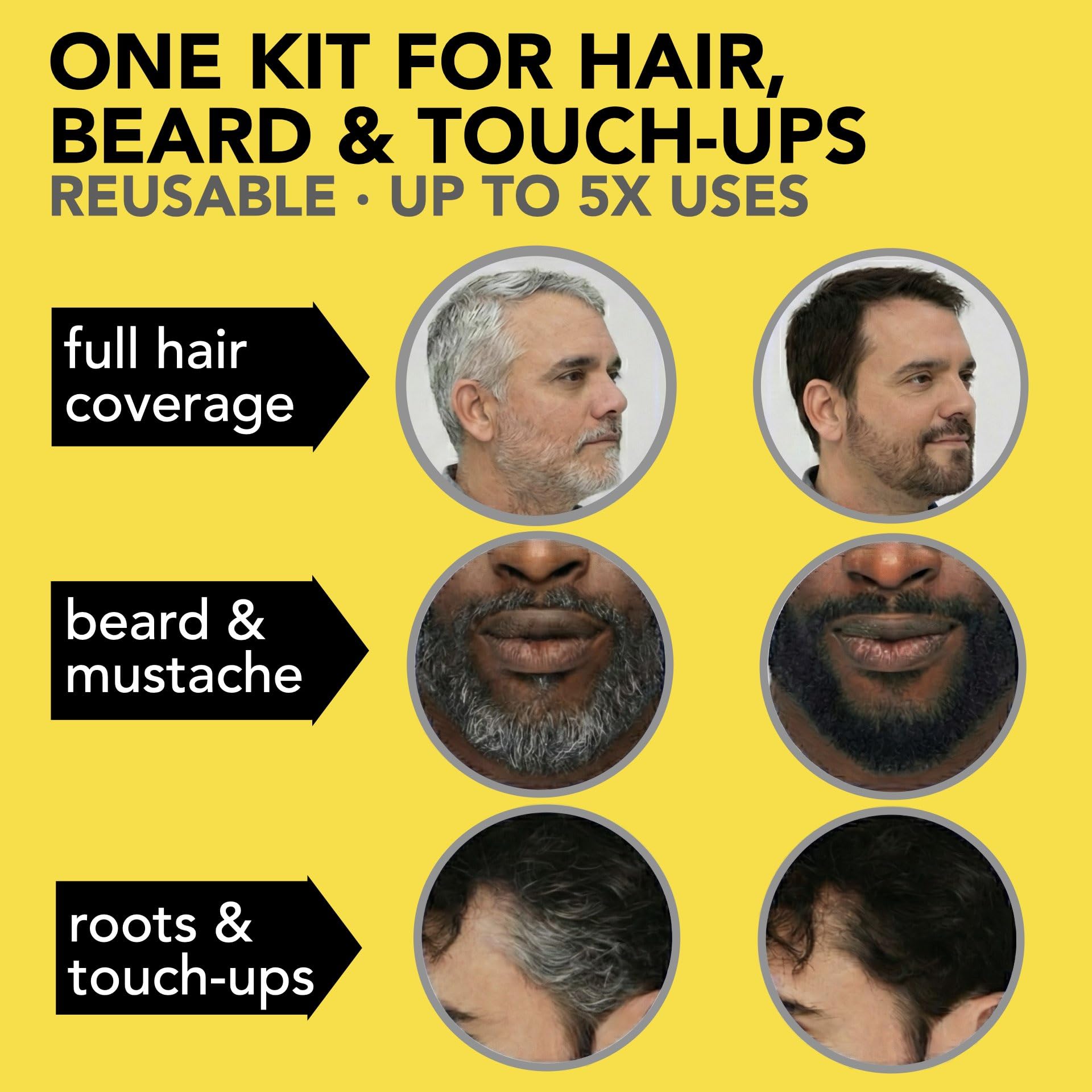 Gold Reusable Hair & Beard Dye for Men – Medium Blond 8.01 | Up to 5 Uses, 7 Minutes | Natural Gray Coverage, No-Drip Cream with SkinArmour® – Cleverman
