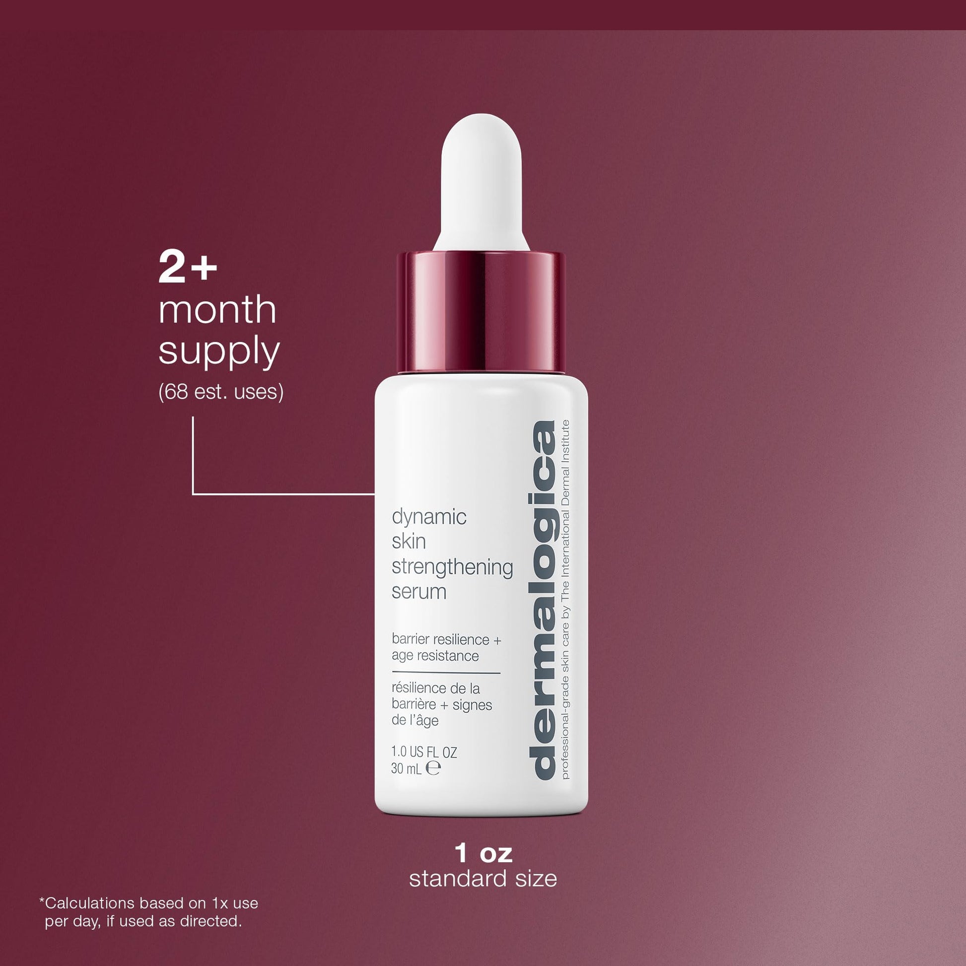 Saddle Brown Dermalogica Dynamic Skin Strengthening Serum, Anti Aging Face Serum - Strengthens and Hydrates Skin Barrier, 1 fl oz
