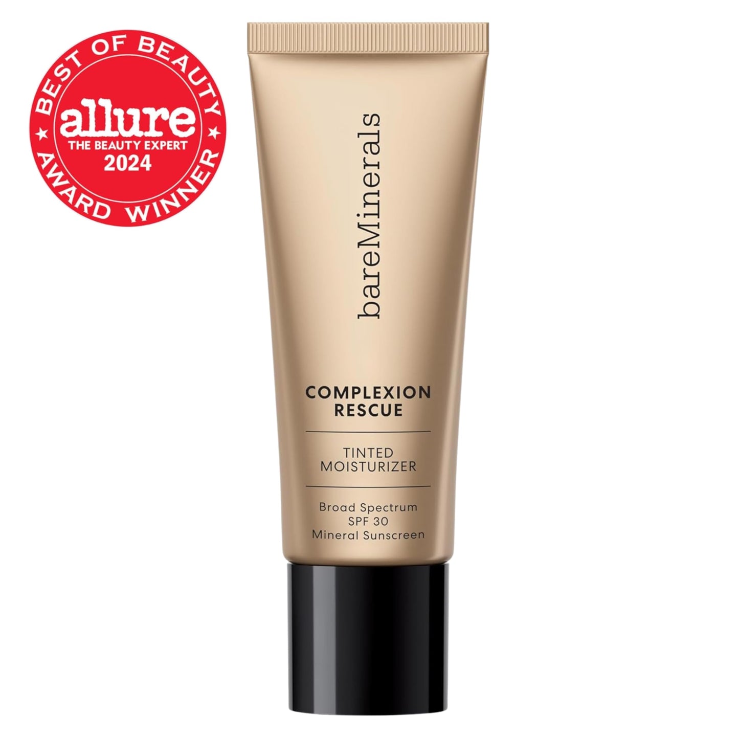 White Smoke bareMinerals Complexion Rescue Tinted Moisturizer for Face with SPF 30, Full Size, Opal 01, Vegan, Cruelty-Free & Dermatologist-Tested