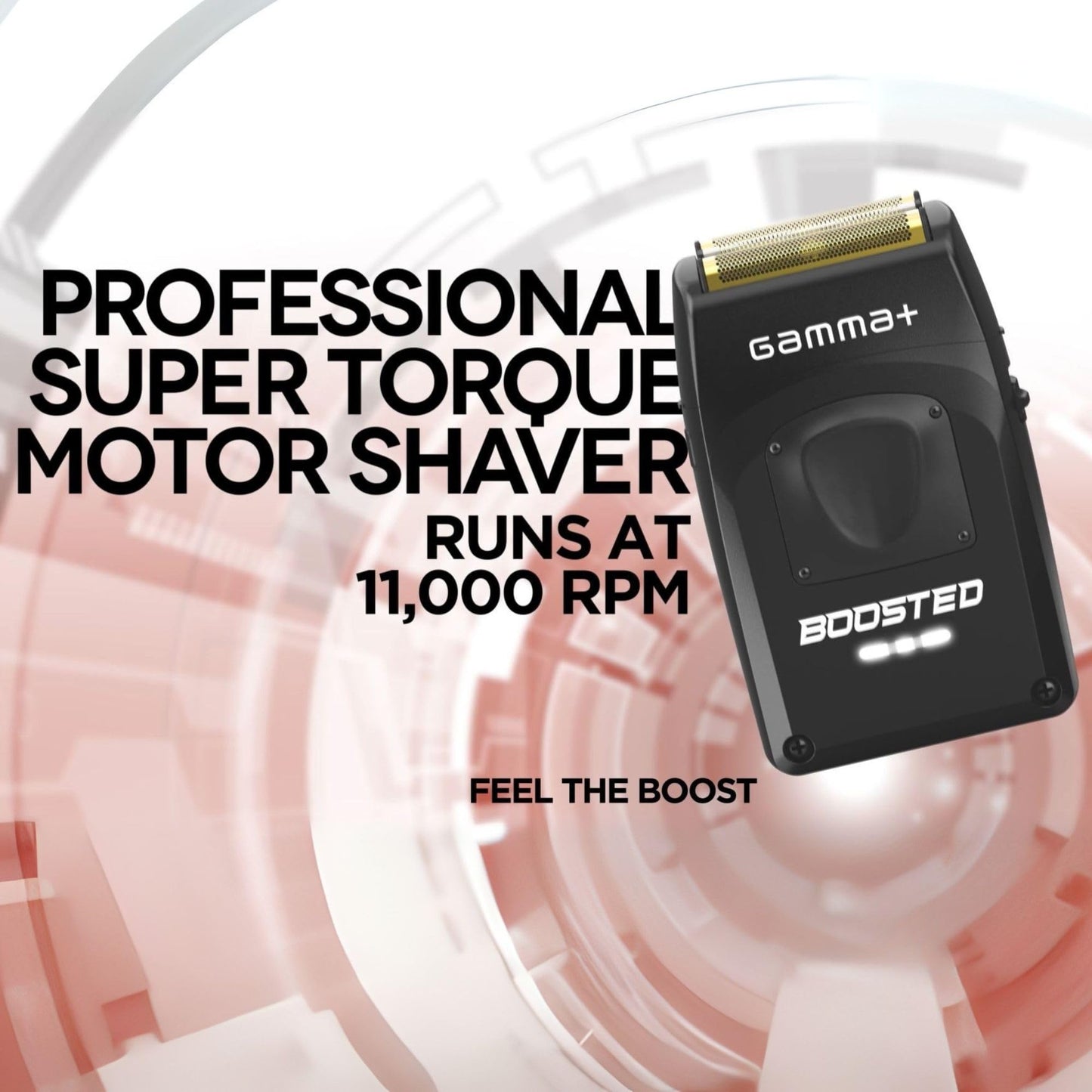 White Smoke GAMMA+ Boosted Cordless Double Foil Shaver, USB-C Rechargeable with Integrated Micro Trimmer (Foil Shaver)