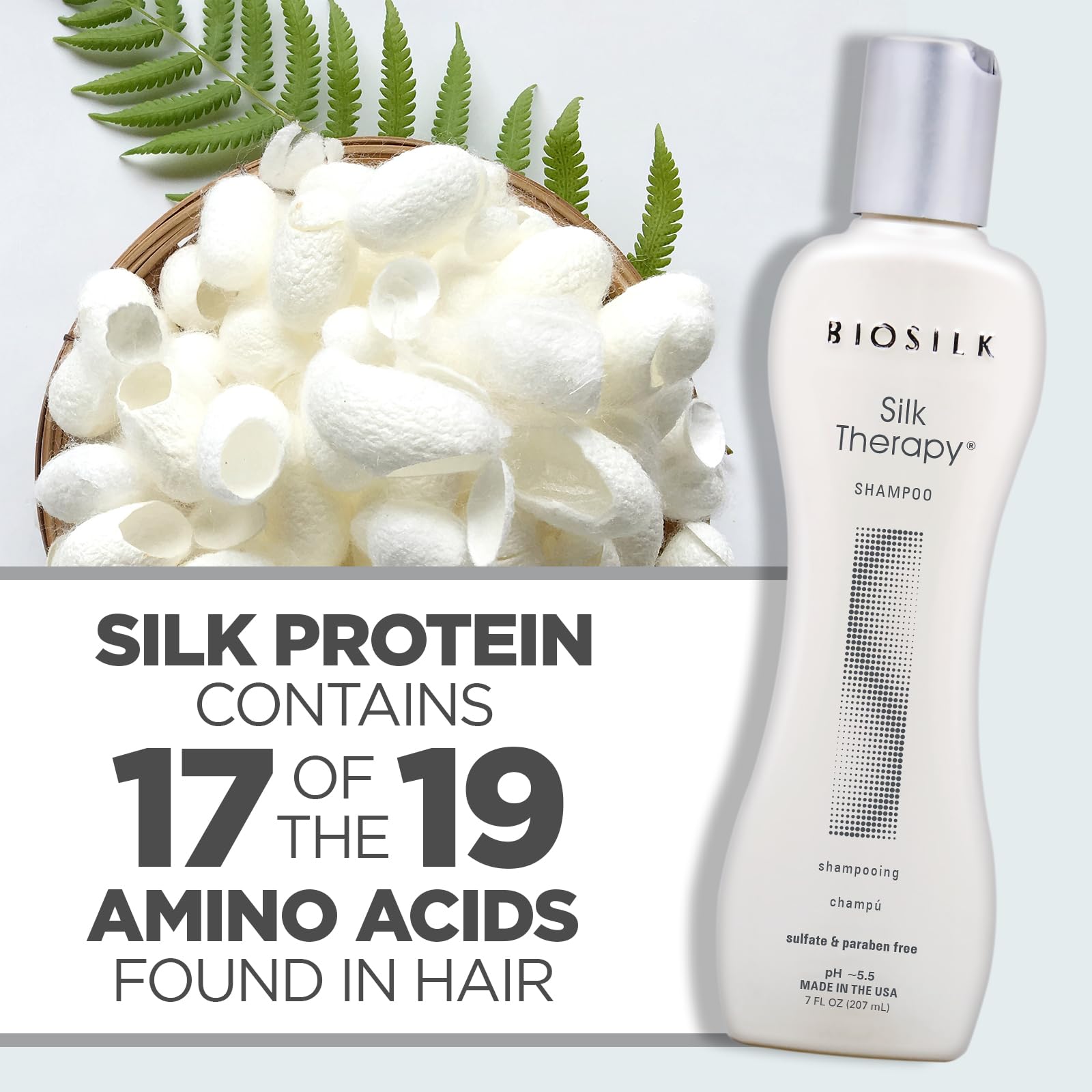 White Smoke Biosilk Silk Therapy Shampoo