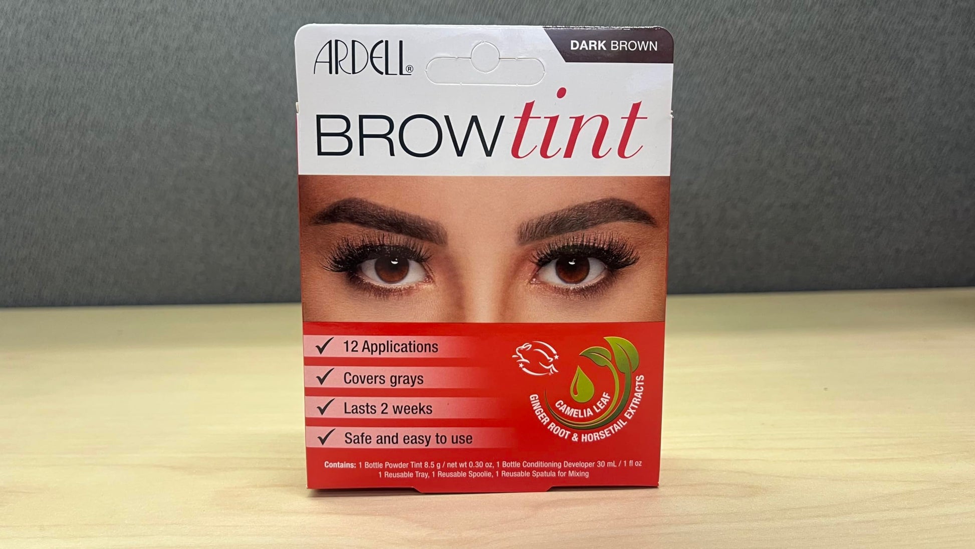 Dim Gray Ardell Brow Tint Kit Dark Brown - Eyebrow Tint, Long-Lasting Brow Color with Natural Extracts, Complete Eyebrow Tint Set, 1 Pack