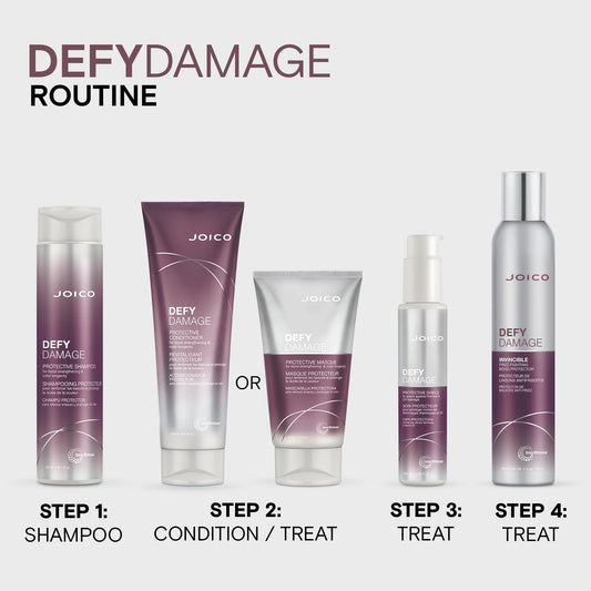 Lavender Joico Defy Damage Protective Masque | For Color-Treated Hair | Strengthen Bonds & Preserve Hair Color | With Moringa Seed Oil & Arginine | 5.1 Fl Oz