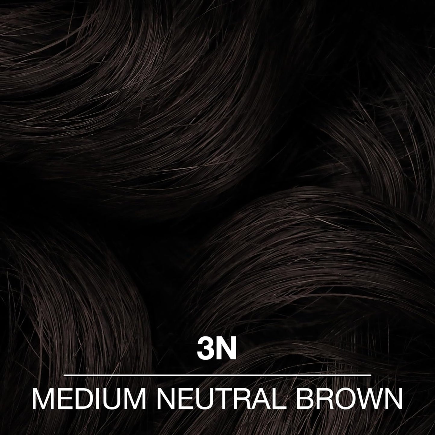 Black COLORCHARM Demi Permanent Hair Color 3N Medium Neutral Brown Gloss, Refresh and Tone 2 Fl Oz