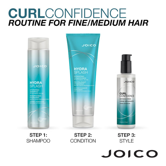 White Smoke Joico Curl Confidence Defining Crème | For Curly Hair | Reduce Frizz | Define Textures | Boost Shine & Brilliance | Gluten & Paraben Free