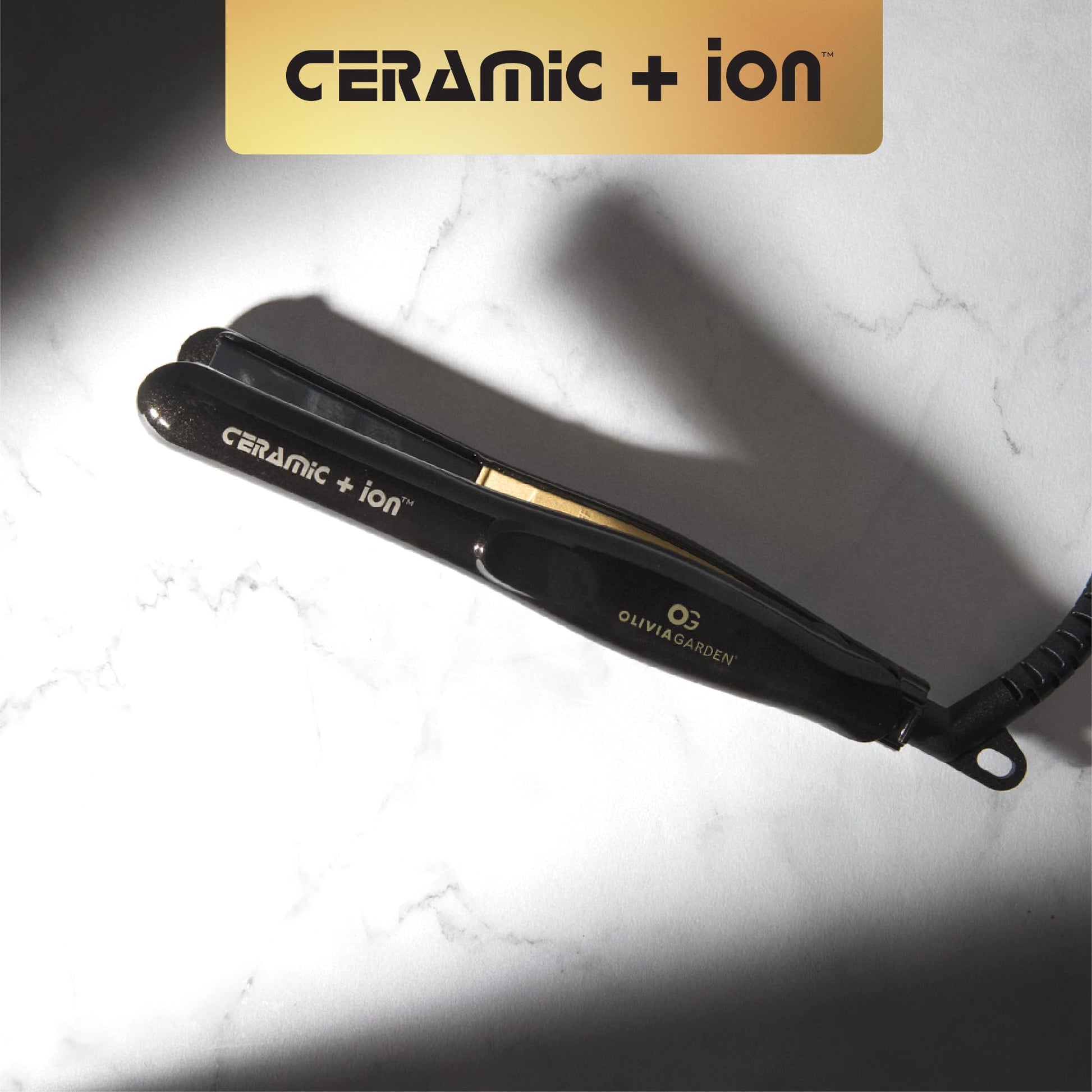 White Smoke Olivia Garden Ceramic + Ion Professional Travel Flat Iron - Dual Voltage Hair Straightener with Compact 3D Floating Plates - Heats Up to 430°F - Ideal for Short Hair