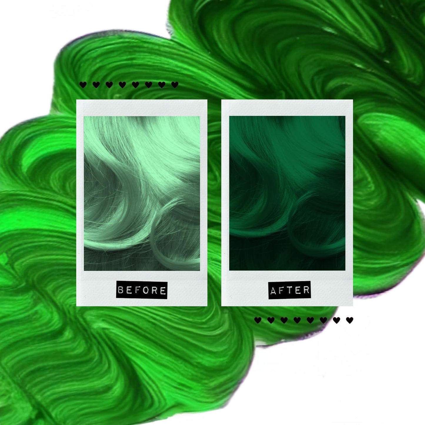 White Smoke MANIC PANIC Bright Neon Green Color Depositing Conditioner - Love Color Hair Conditioner Keeps Hair Vibrant, Nourished & Refreshed - Formulated with Shea Butter & Quinoa - Green Venus (8oz)