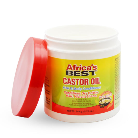 White Smoke Africa's Best Castor Oil Hair & Scalp Conditioner, Lightweight Formula, Conditions and Moisturizes Scalp, Fortifies your Hair, For All Hair Types & Styles, 5.25oz