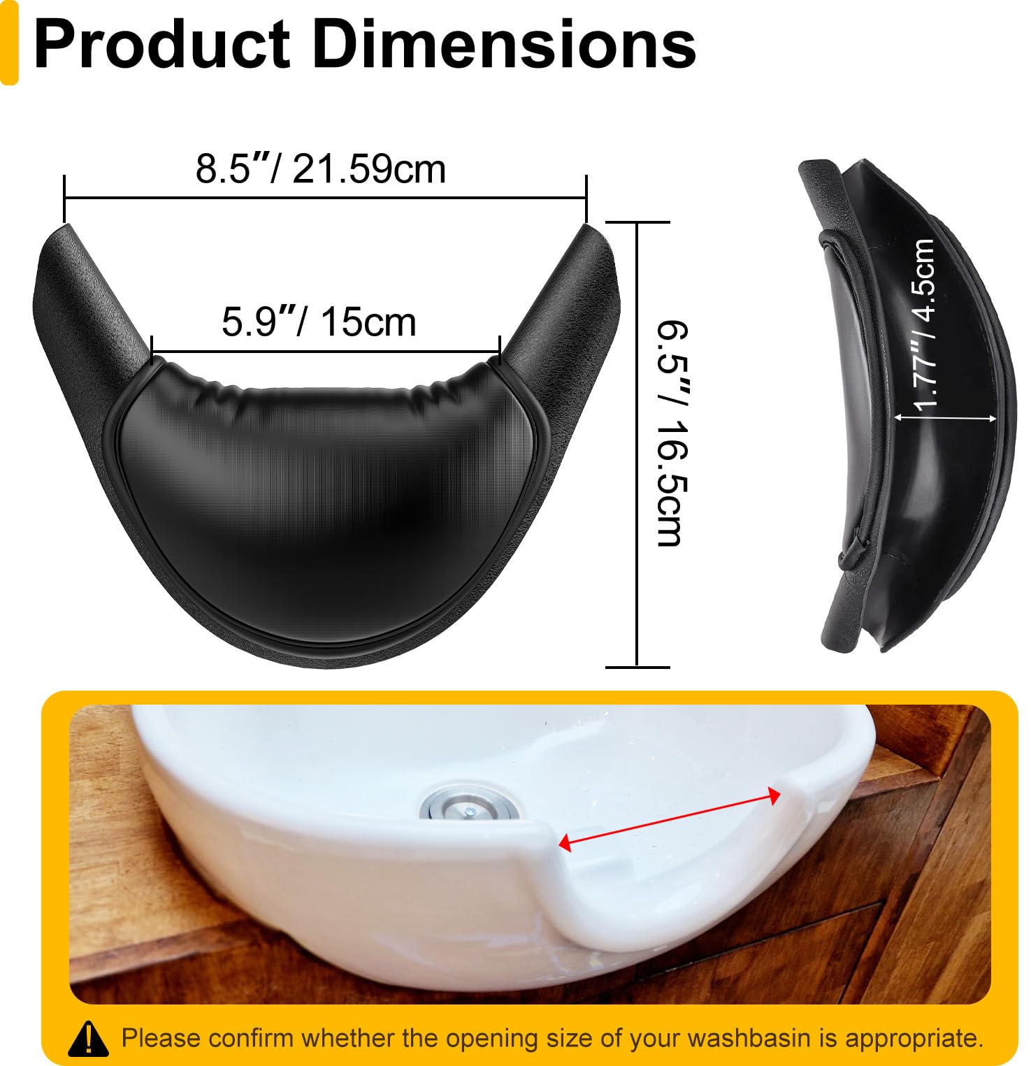 White Smoke AISEELY Shampoo Bowl Neck Rest for Salon, Salon Shampoo Neck Rest Cushion, Professional Shampoo Bowl Neck Cushion, Silicone Salon Sink Neck Rest for Wash Basin Hair Washing Tray for Sink at Home
