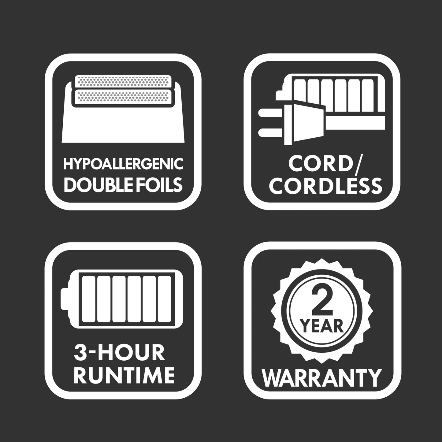 Dark Slate Gray BaBylissPRO Limited Edition LithiumFX+ Cord/Cordless Lithium Ergonomic Double Foil Shaver (Mist Collection)