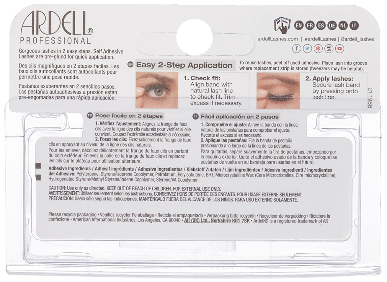 Lavender Self-Adhesive Demi Wispies