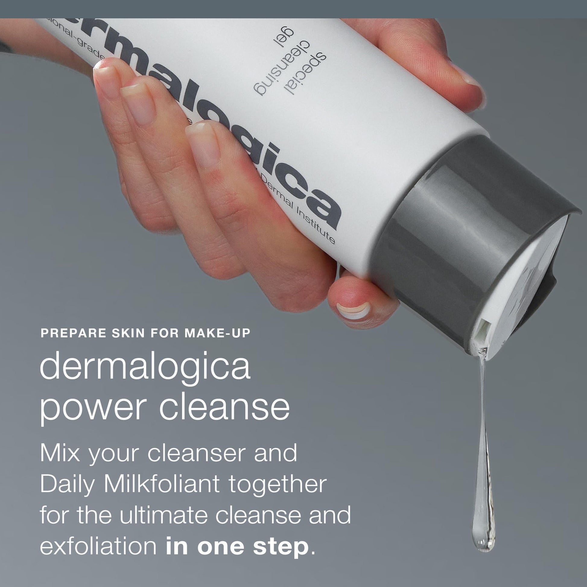 Slate Gray Dermalogica Daily Milkfoliant, Face Exfoliator, Powder Scrub Exfoliant with AHA and BHA - Calming, Polishing and Hydrating Skin, Oat-Based, Vegan Product, 2.6 fl oz