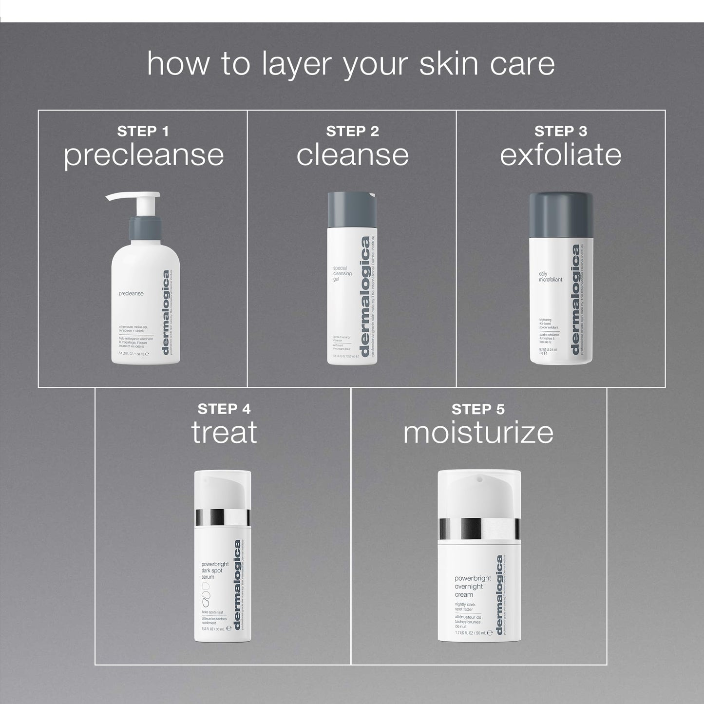 Dim Gray Dermalogica PowerBright Overnight Cream, Face Moisturizer for Night Time, Restore Skin and Fade Dark Spot, 1.7 fl oz