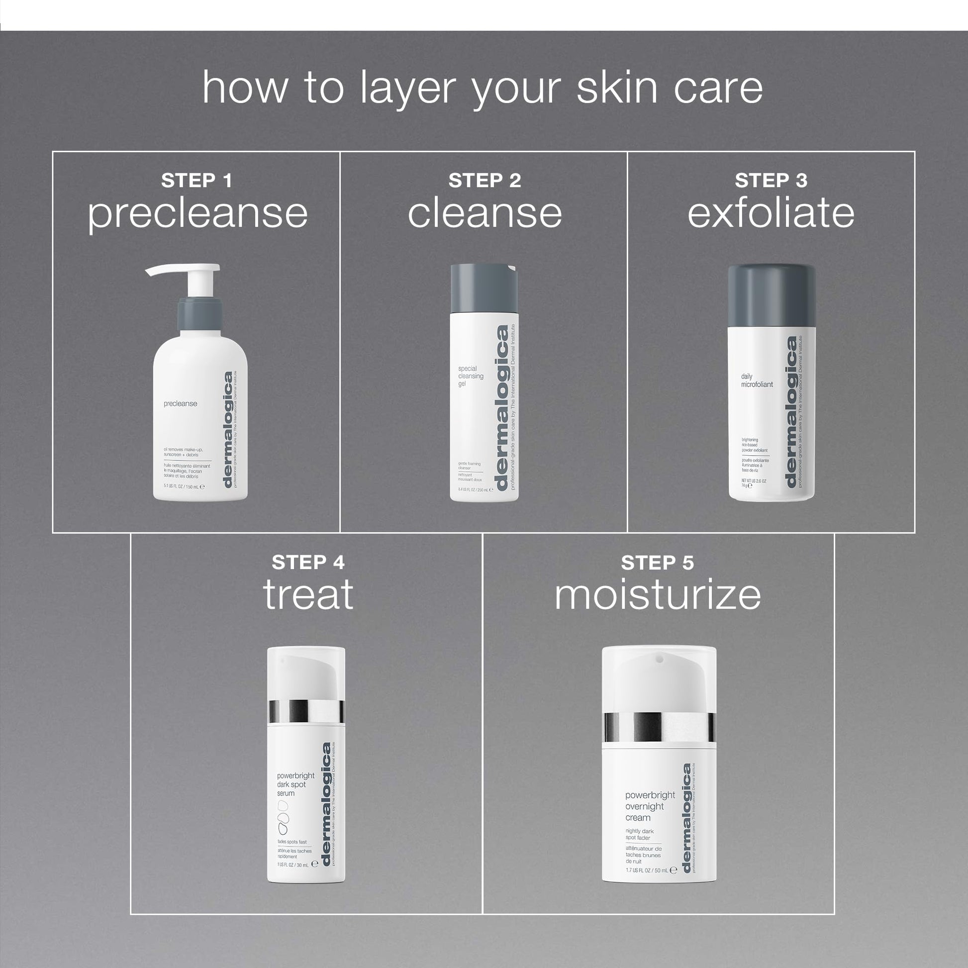 Dim Gray Dermalogica PowerBright Overnight Cream, Face Moisturizer for Night Time, Restore Skin and Fade Dark Spot, 1.7 fl oz