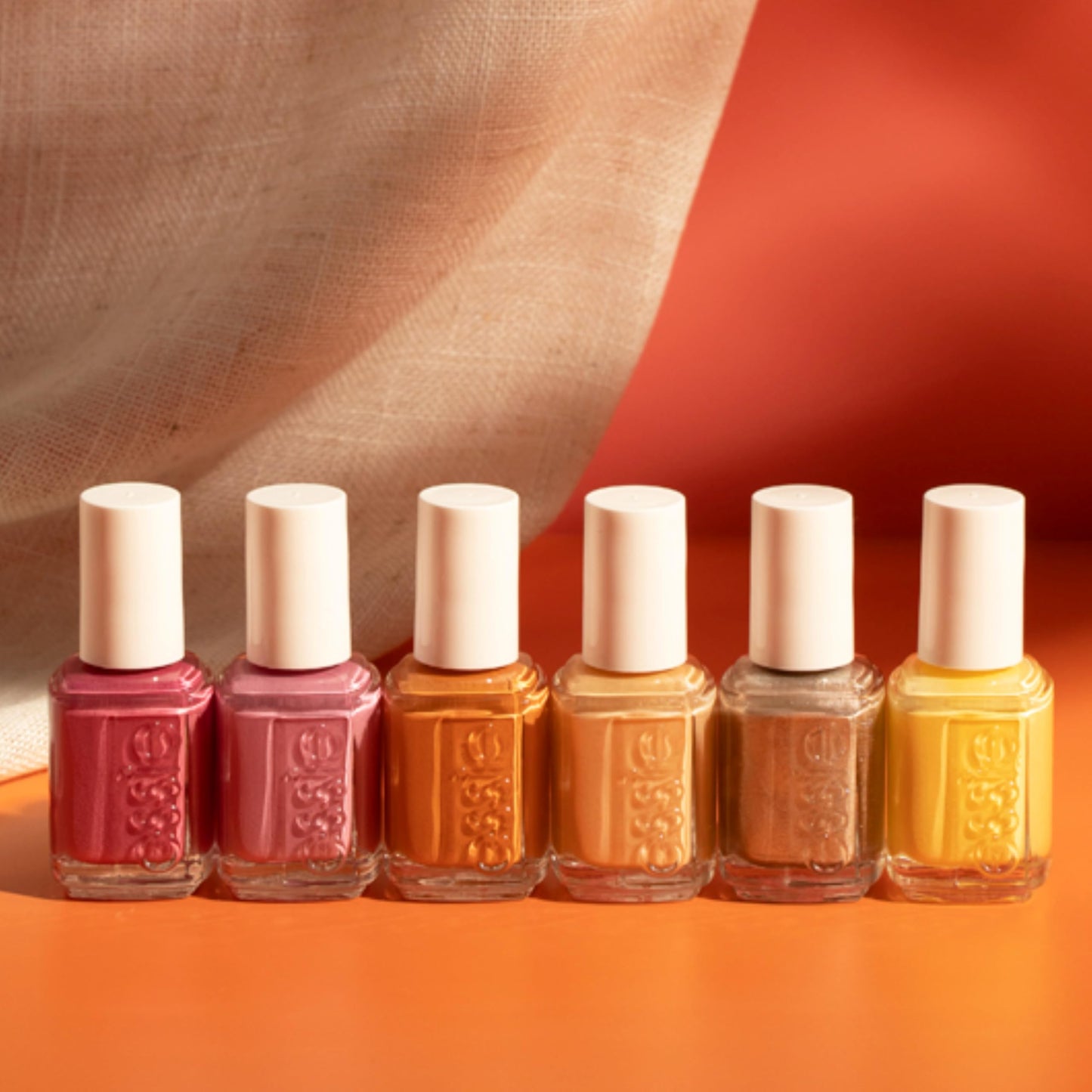Coral essie Nail Polish, Salon-Quality Yellow Nail Polish, Vegan, meditation haven, 0.46 fl oz
