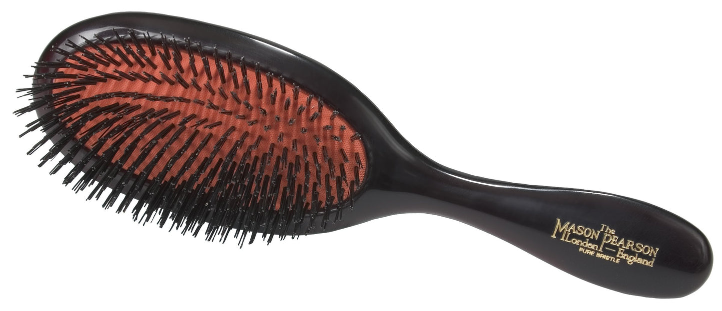 White Smoke Mason Pearson Handy Bristle Hair Brush, 0.4 lb.