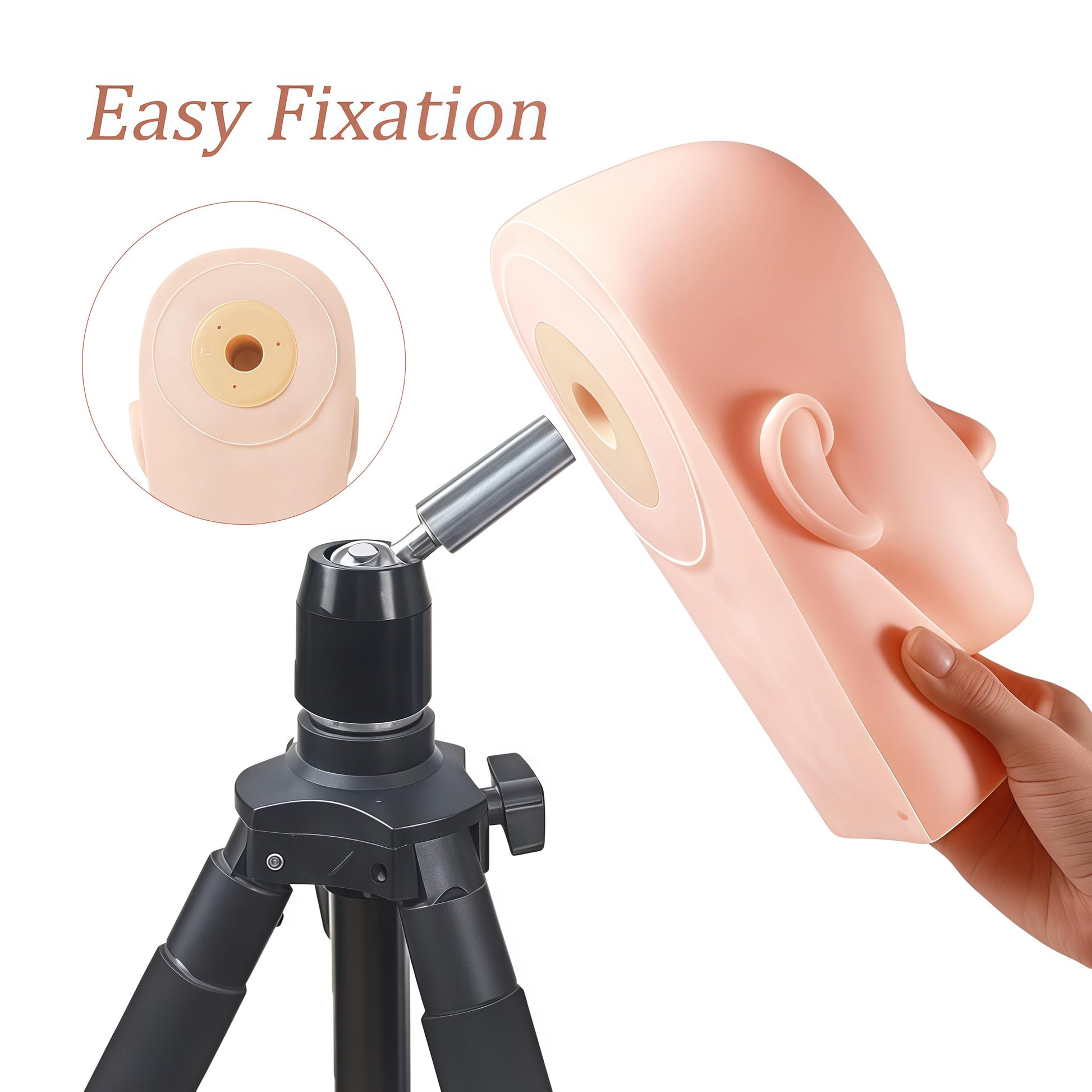 White Smoke Lwuey Lash Mannequin Head, Pro Training Mannequins Flat Head Soft Touch Silicone Practice Make Up Eyelash Extensions Massage Model Manikin Cosmetology Doll Face Head 2 Pack Skin Colour
