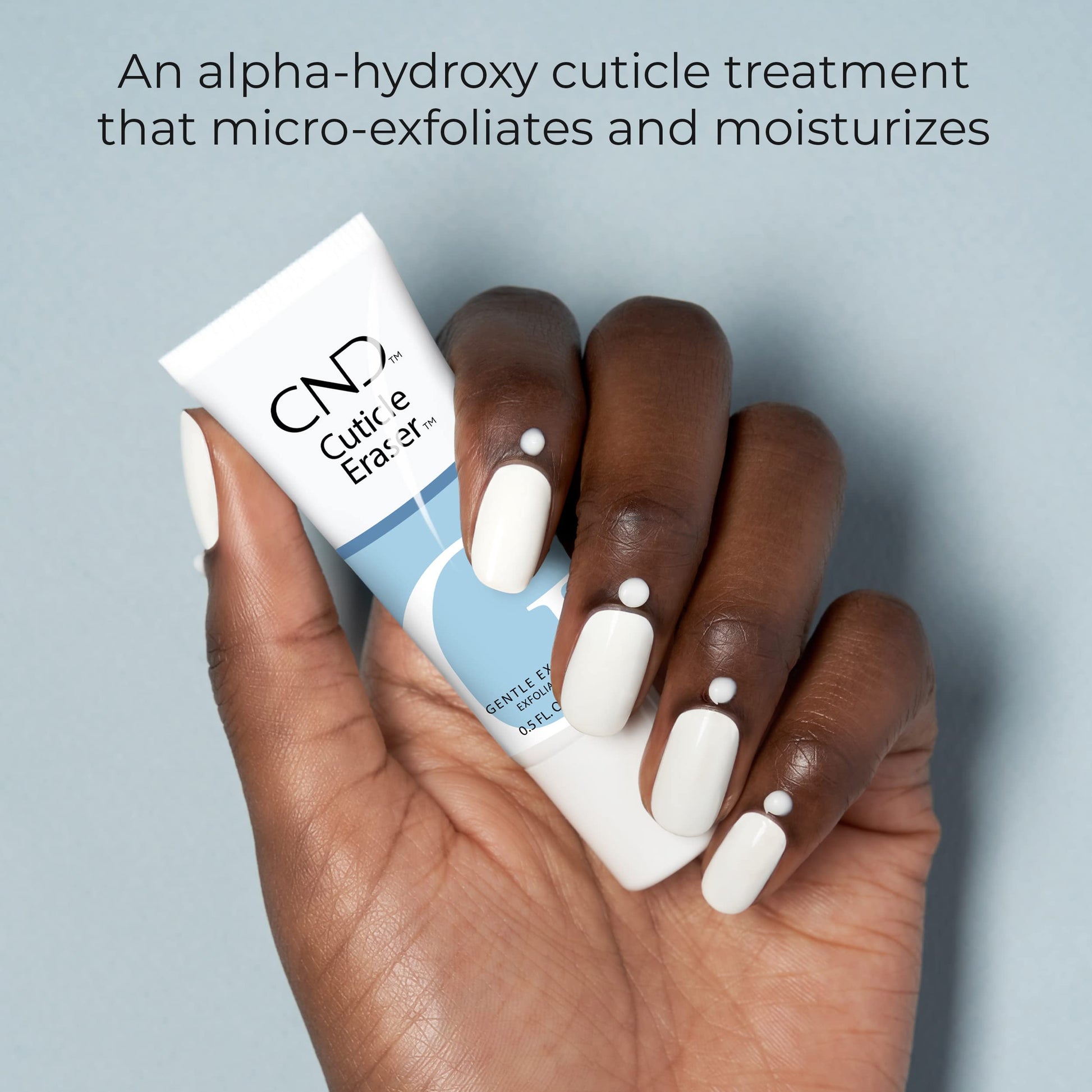 Gray CND Cuticle Eraser Gentle Exfoliator, 0.5 fl oz