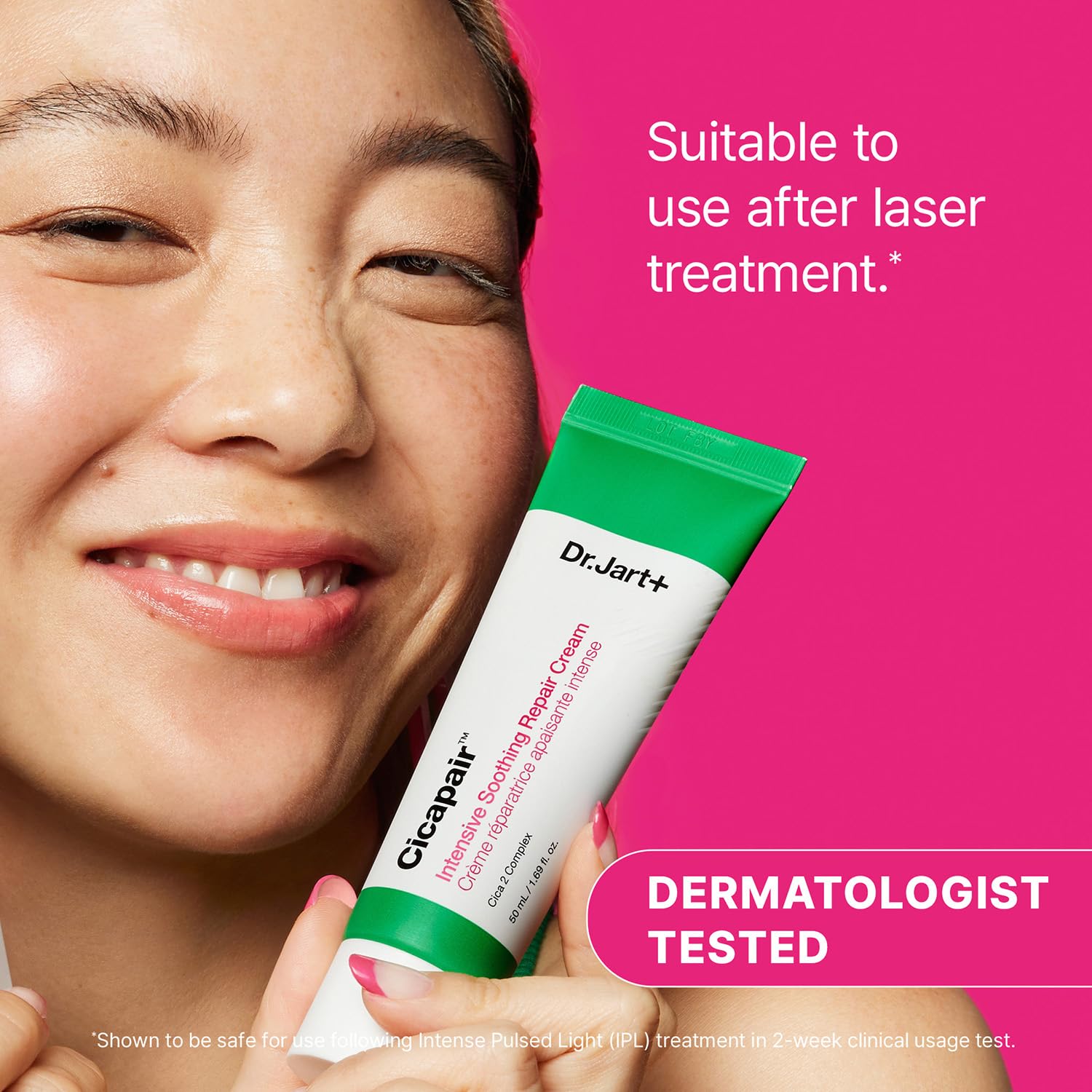 Violet Red Dr.Jart+ Cicapair Sensitive Skin Korean Face Moisturizer for Redness and Barrier Repair with Centella Asiatica | Korean Skin Care | Travel Size, 0.51 Fl Oz