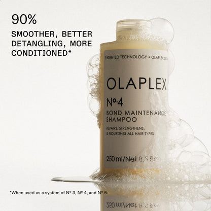 White Smoke Olaplex Wash and Shine Hair Kit: No. 4, 5, 7, Shampoo & Conditioner Set | Cleanse, Hydrate, & Control Frizz Up to 72 Hours | Bonding Oil for Shine & Protect | For Coily, Curly, Straight, and Wavy