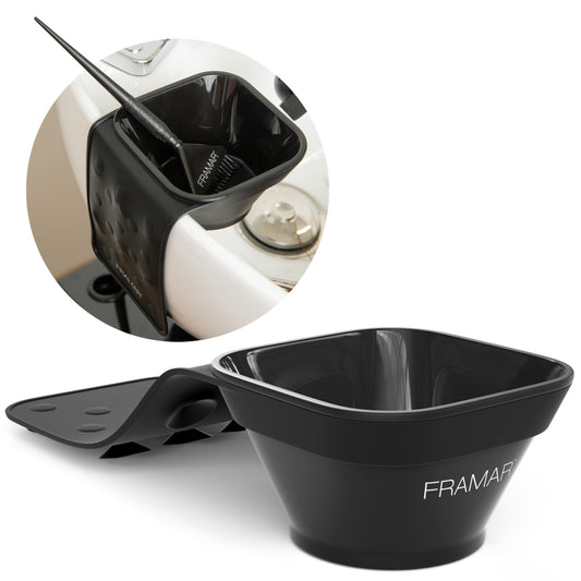 White Smoke FRAMAR Toning Tub Hair Dye Bowl – Hair Color Bowls For Hairstylist, Hair Color Bowl, Hair Color Mixing Bowl, Hair Dye Bowls, Suction to Sink or Shampoo Station For Easy Toning – 2pc
