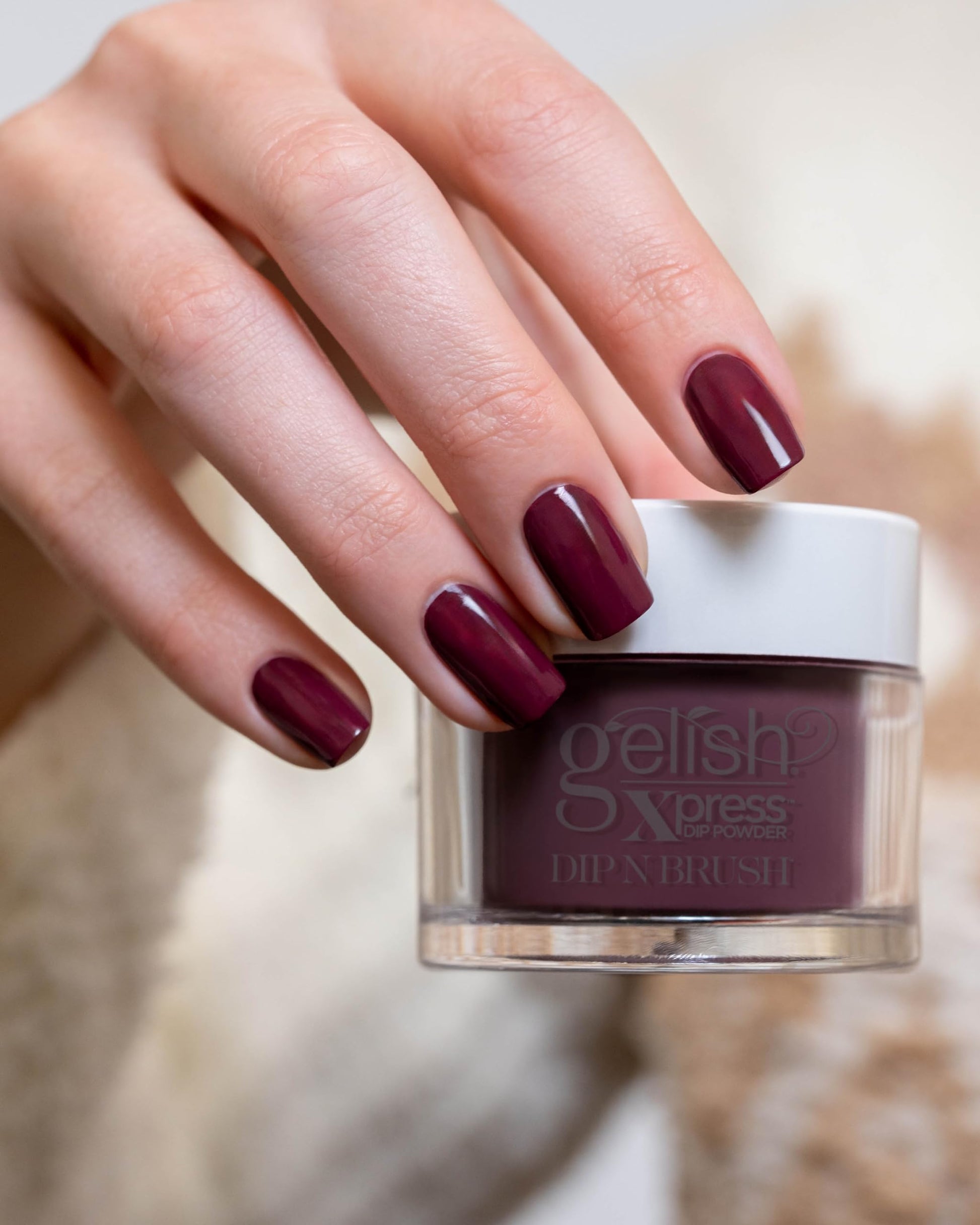 Light Gray Gelish Xpress Dip Powder – Vibrant, Long-Lasting Nails. Featuring ColorFusion Technology, Odor-Free, Vitamin-Infused Formula, and Up to 21 Days of Chip-Free Wear (A Little Naughty, 1.5 oz)