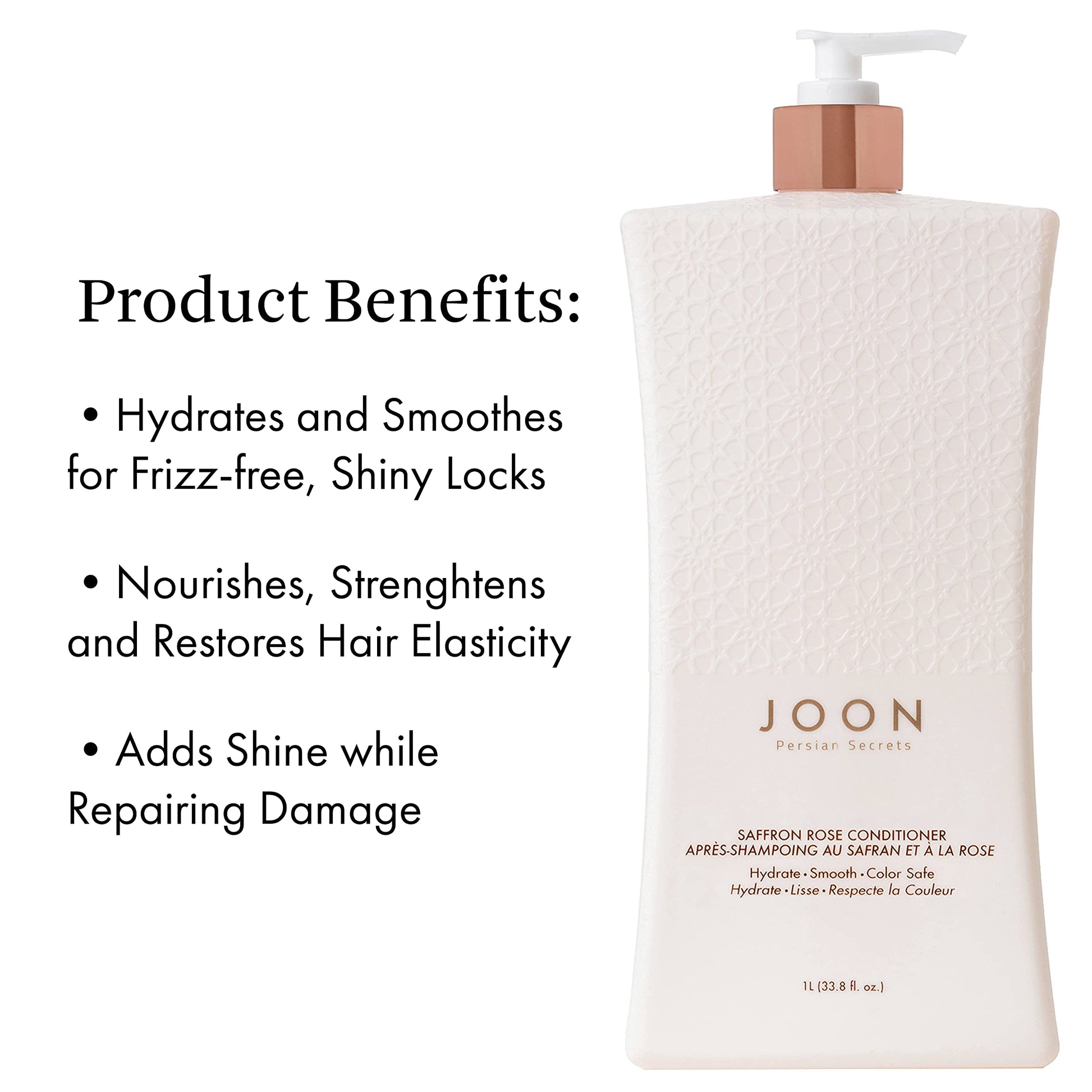 White Smoke Joon Saffron Rose Conditioner + Pomegranate & Pistachio Oil, 33.8 Fl. Oz.