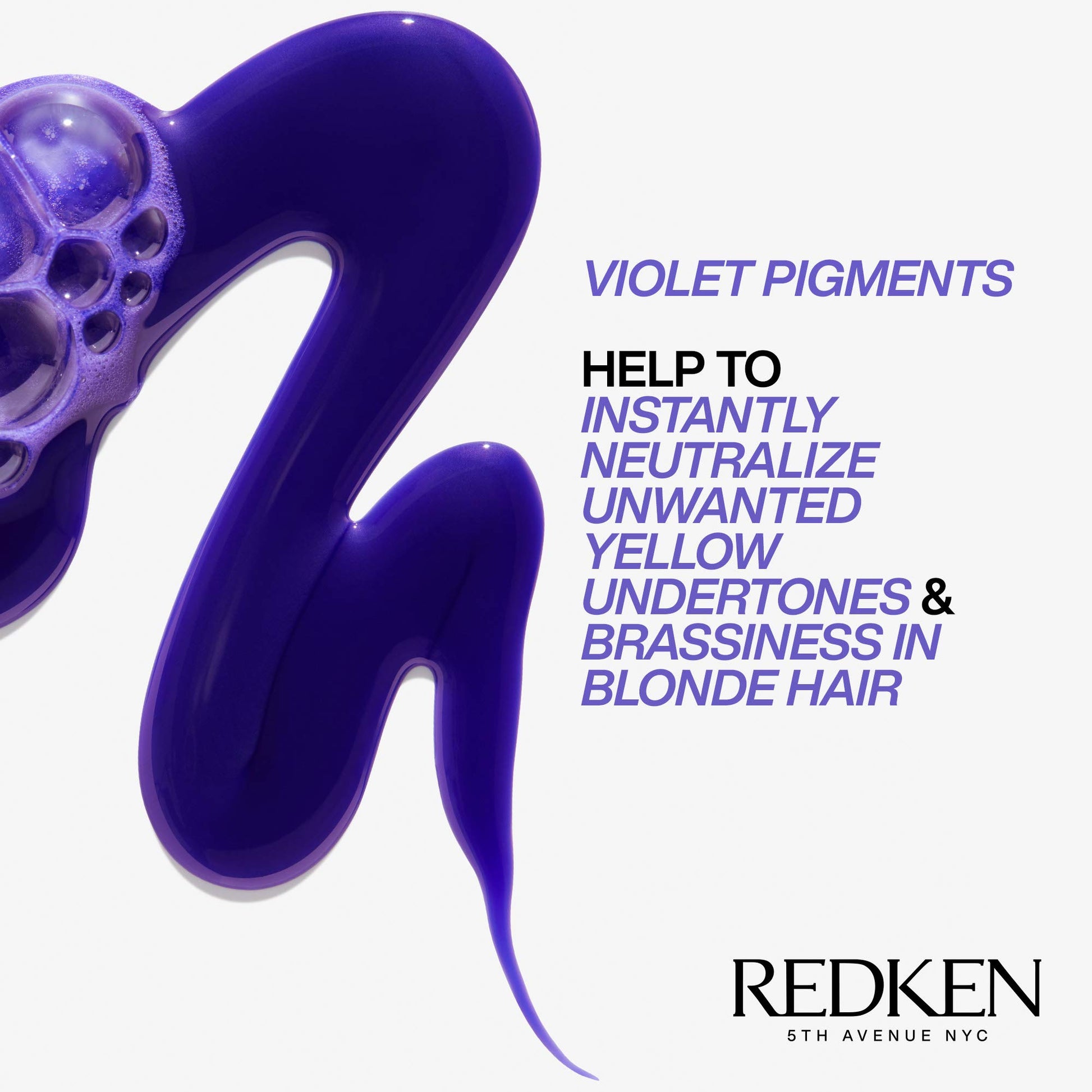 White Smoke Redken Color Extend Blondage Color Depositing Purple Shampoo | For Blonde Hair | Neutralizes Brassy Tones In Blonde Hair | With Salicylic Acid | 33.8 Fl Oz