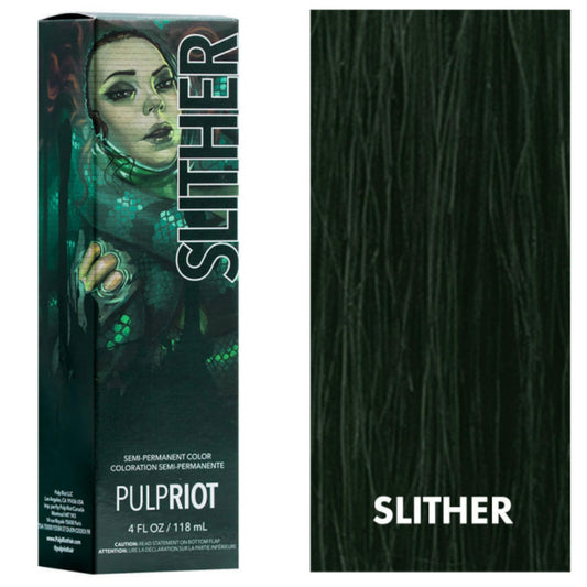 Pulp Riot - Slither Color Semipermanente Verde, 118 ml (Paquete de 1)