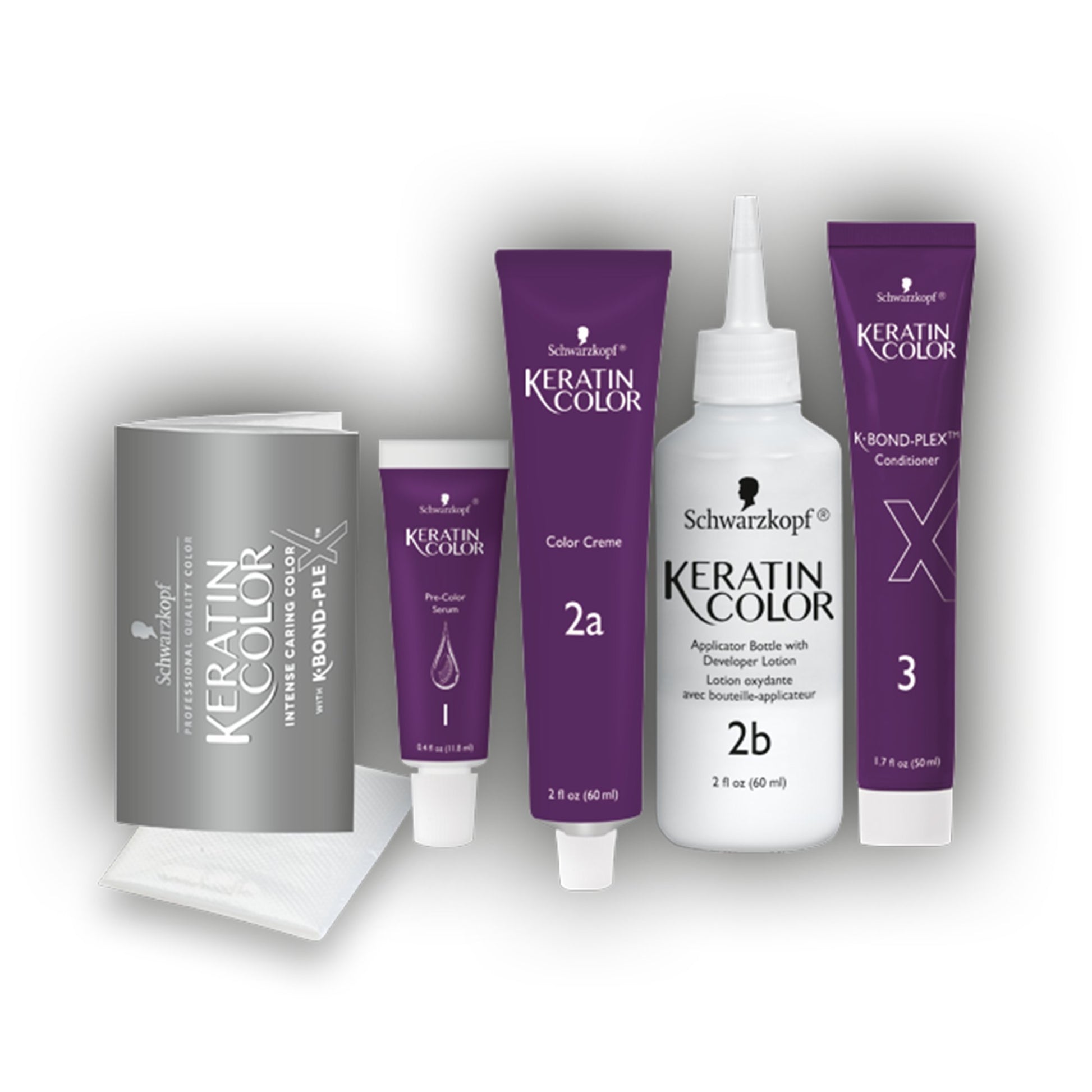 White Smoke Schwarzkopf Keratin Color Anti-Age Hair Color Cream, 4.7 Bordeaux Red (Packaging May Vary)