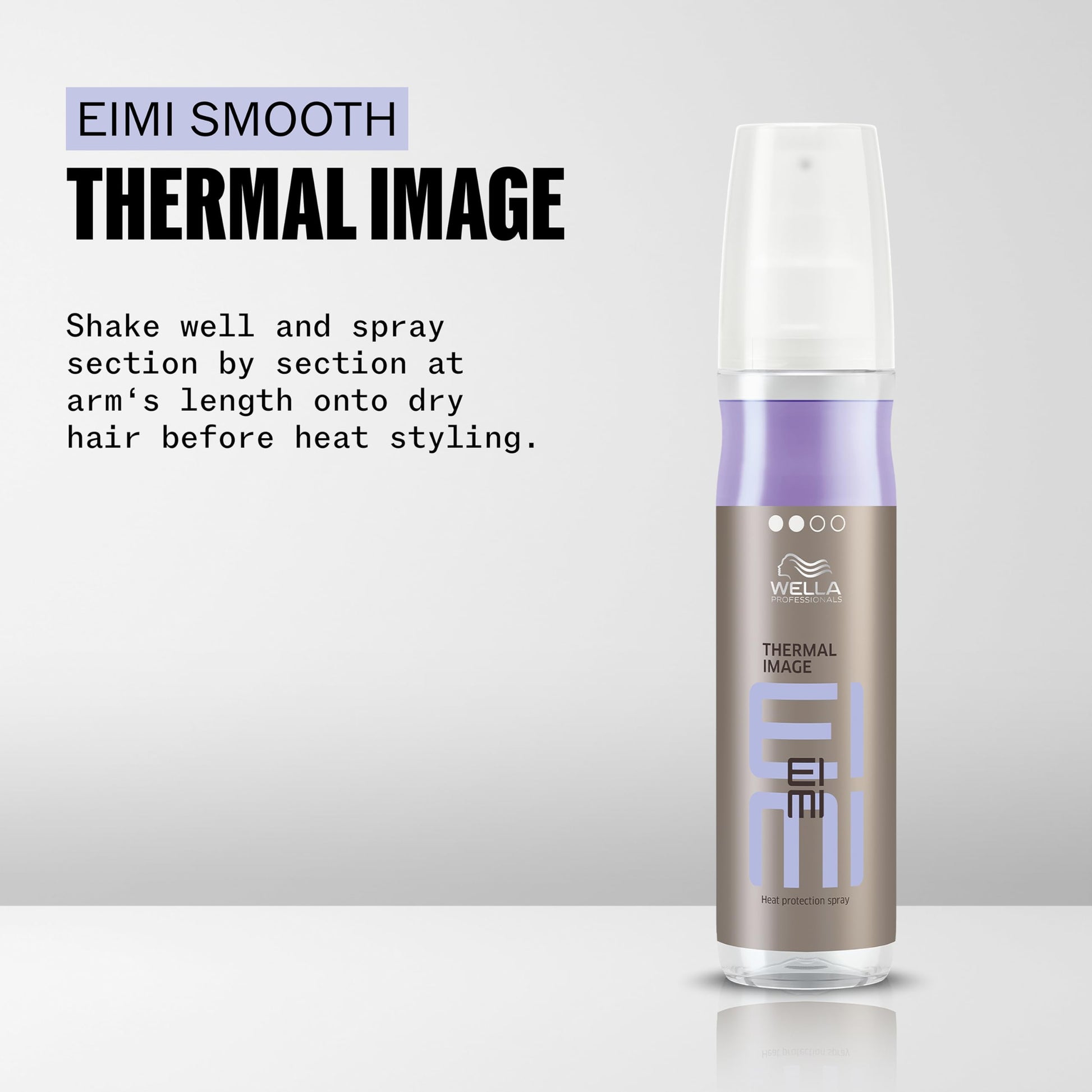 Lavender Wella Professionals EIMI Thermal Image | Heat Protection Hair Spray with Light Hold | Smooth & Shiny Styling Results | 5.07 Fl Oz