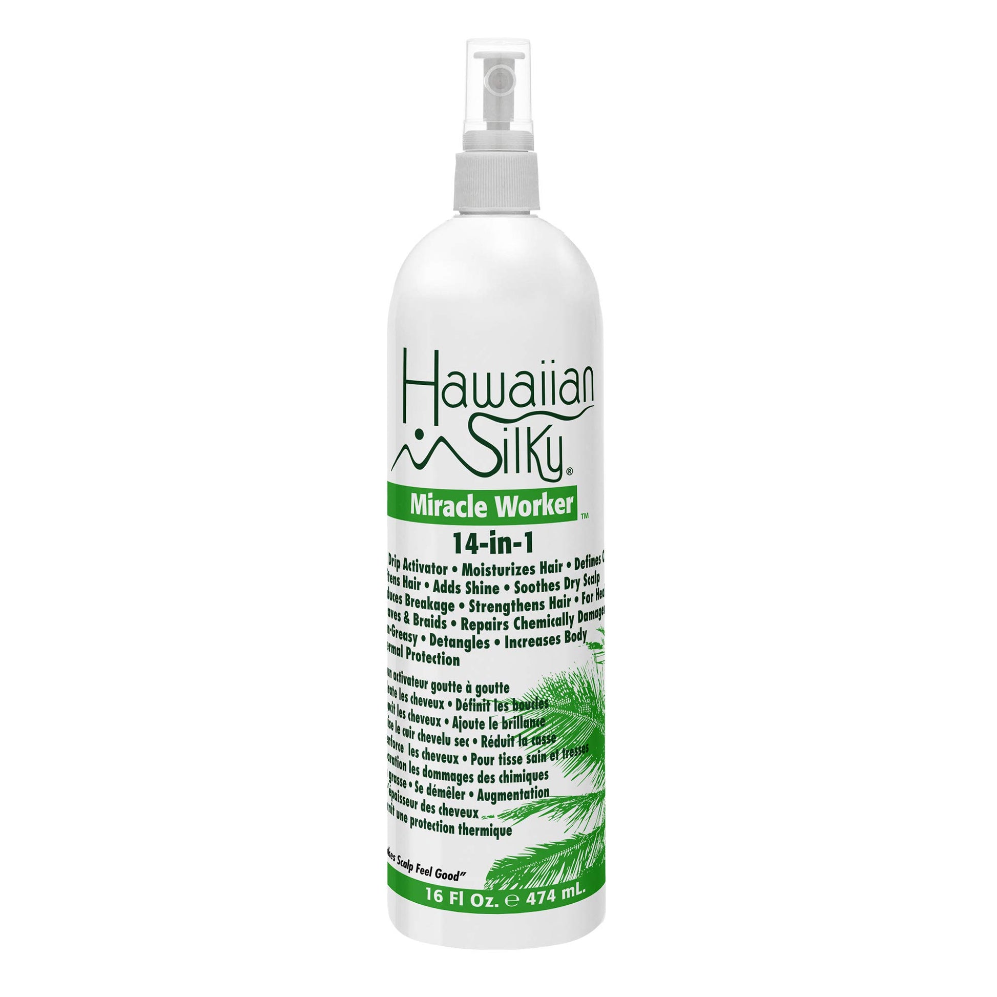 White Smoke Hawaiian Silky 14 in 1 Miracle Worker Hair Moisturizer, 16 oz