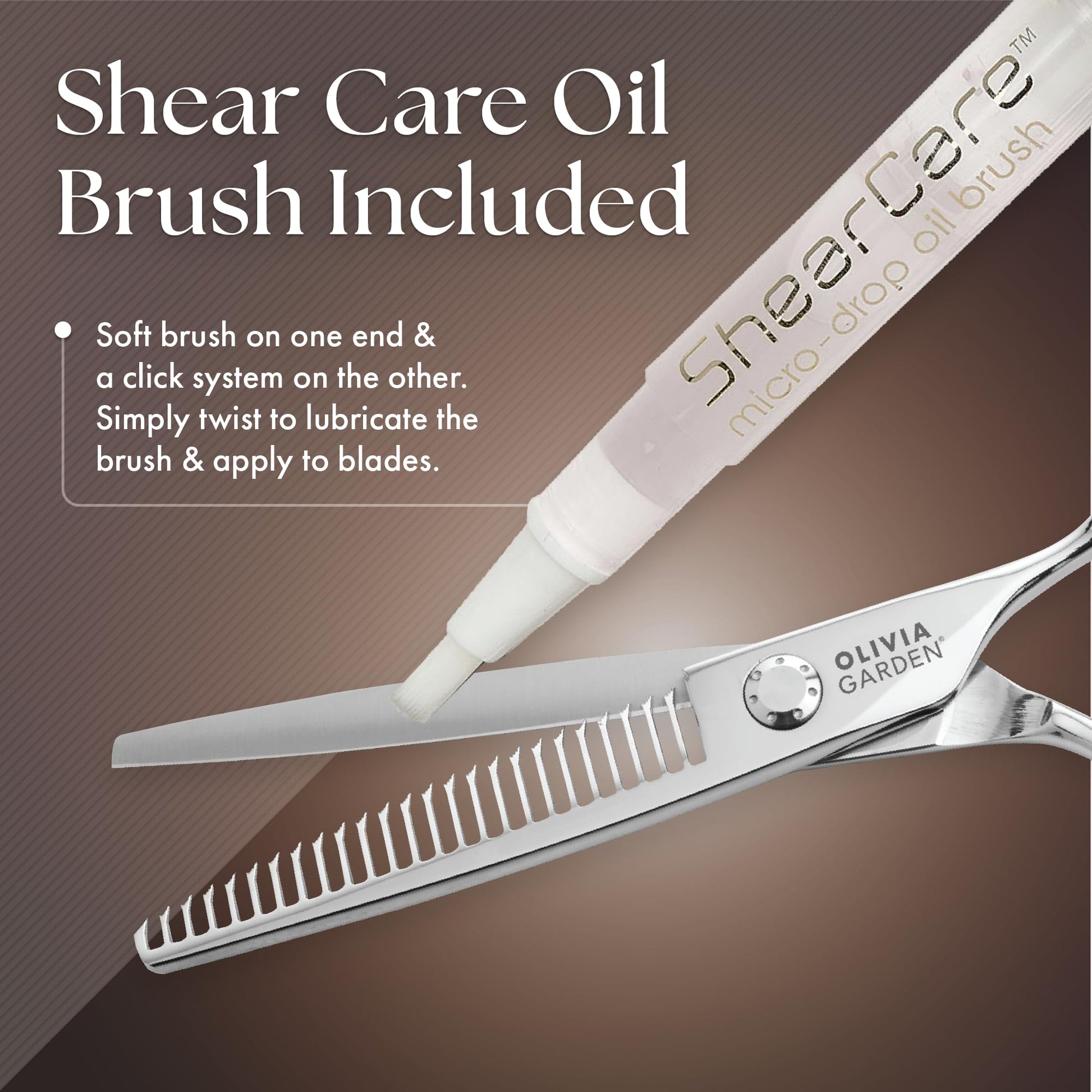 Dim Gray Olivia Garden PerfectBlend intro case 6" thinner contains: PB-T25, oil pen, cleaning cloth & zipper case