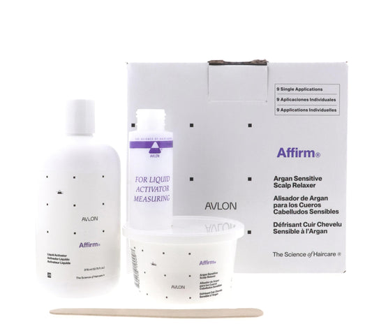 White Smoke AFFIRM CONDITIONING RELAXER SYSTEM SENSITIVE SCALP CREME RELAXER 9 APPLICATIONS by AVLON AFFIRM
