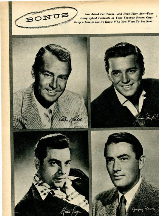 Black Gordon MacRae Mario Lanza 1 page original clipping magazine photo #X6124