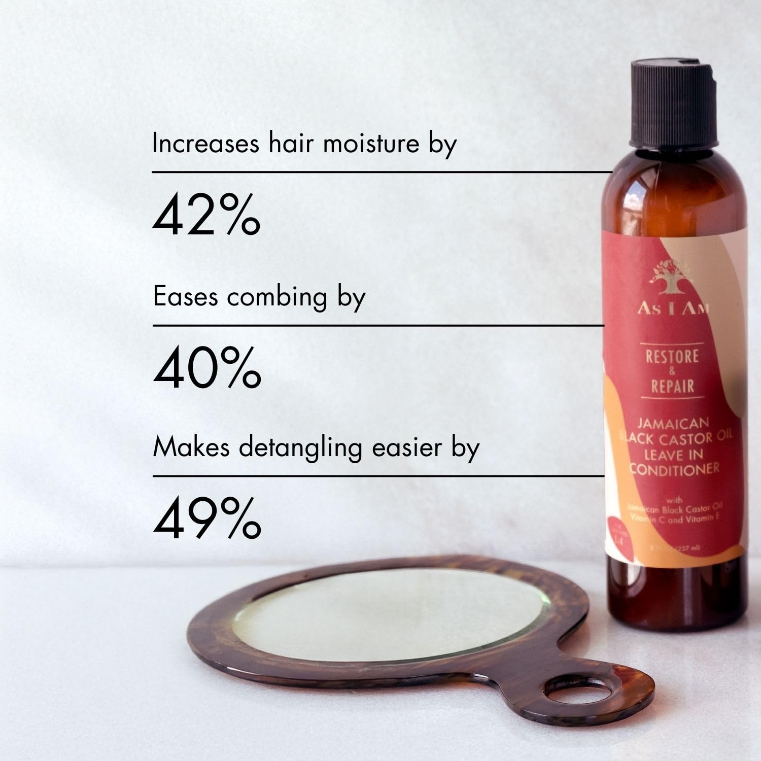 Lavender As I Am Jamaican Black Castor Oil Leave In Conditioner 237Ml