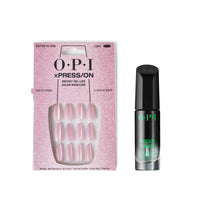 White Smoke Bundle of OPI xPress/ON Press On Nails, With Nail Glue, Long Baby Pink Velvet Almond Shape Nails, Editor in Chic + OPI Repair Mode Bond Building Nail Serum, Clear, 0.3 fl oz