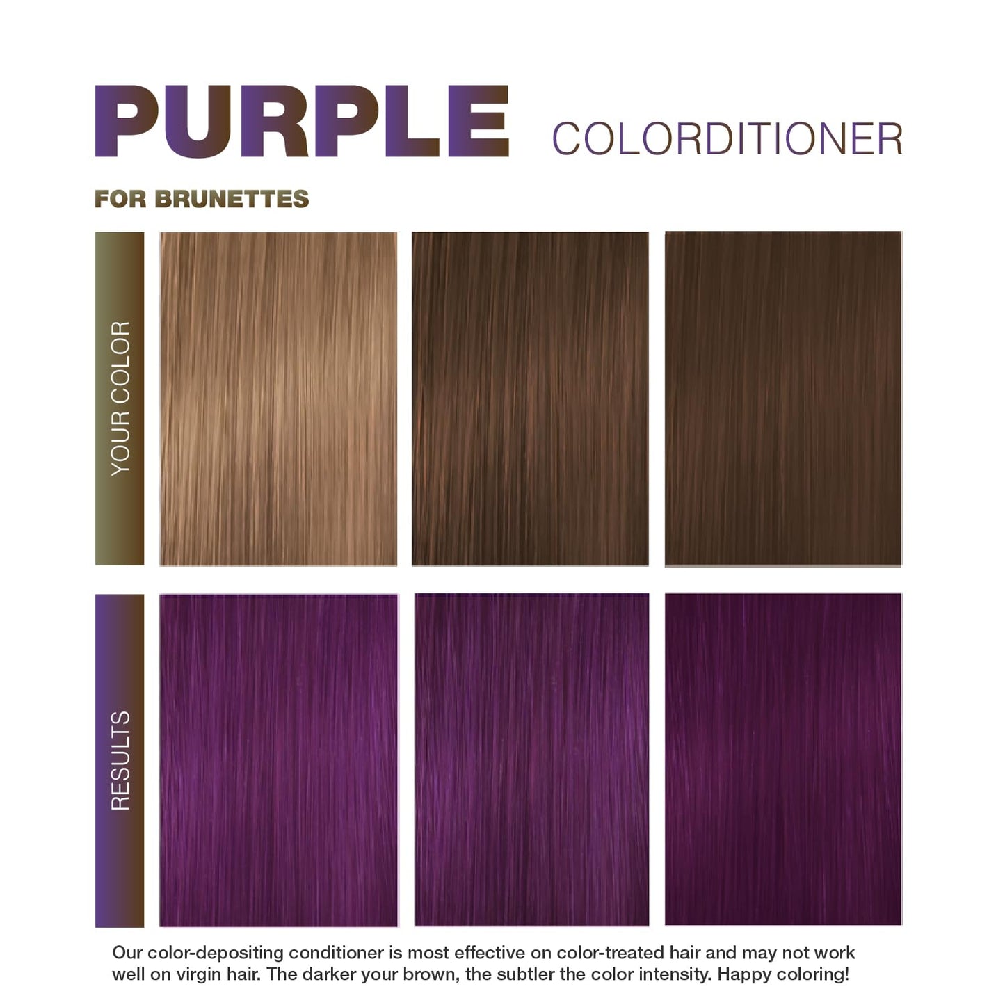 White Smoke Viral Colorwash Purple for Brunettes