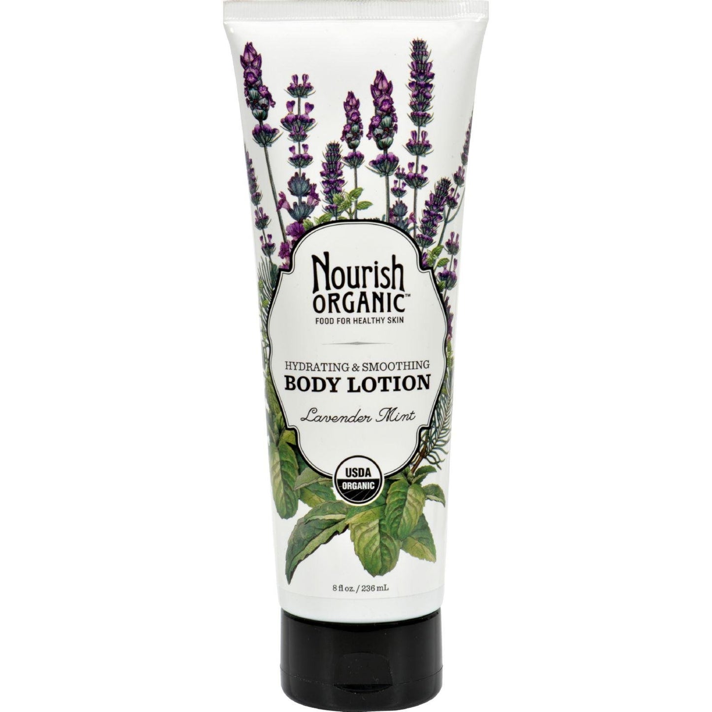 White Smoke Nourish Organic Body Lotion Lavender Mint - 8 Fl Oz