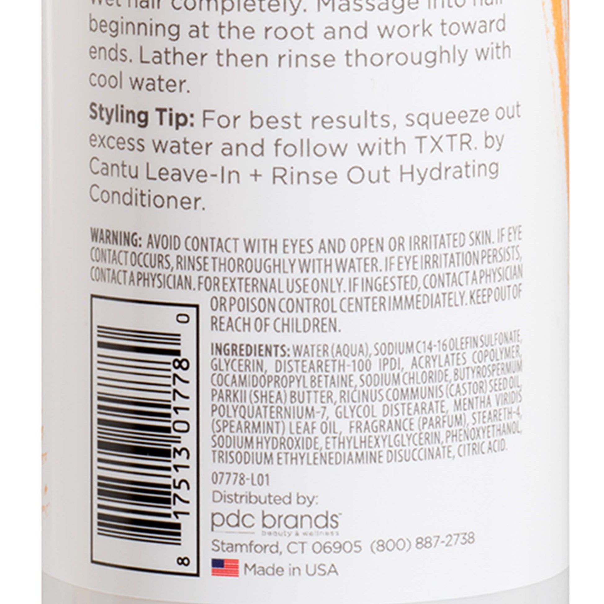 Light Gray Cantu Txtr By Sleek Color Treated Hair + Curls Cleansing Oil Shampoo - 16 Fl Oz, 16 Oz