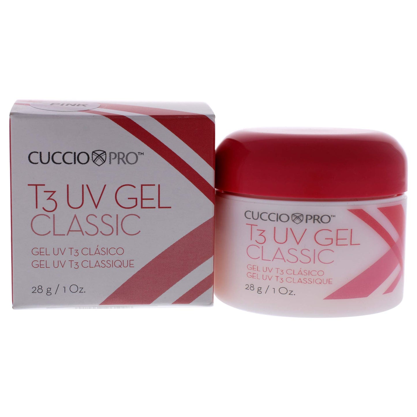 White Smoke Cuccio Pro T3 UV Gel Classic - Easy Application - Strength And Durability - High Shine And Odor Free - Maintains Natural Nail Thickness - Optimal For Short Nail Beds - Pink - 1 Oz Nail Gel