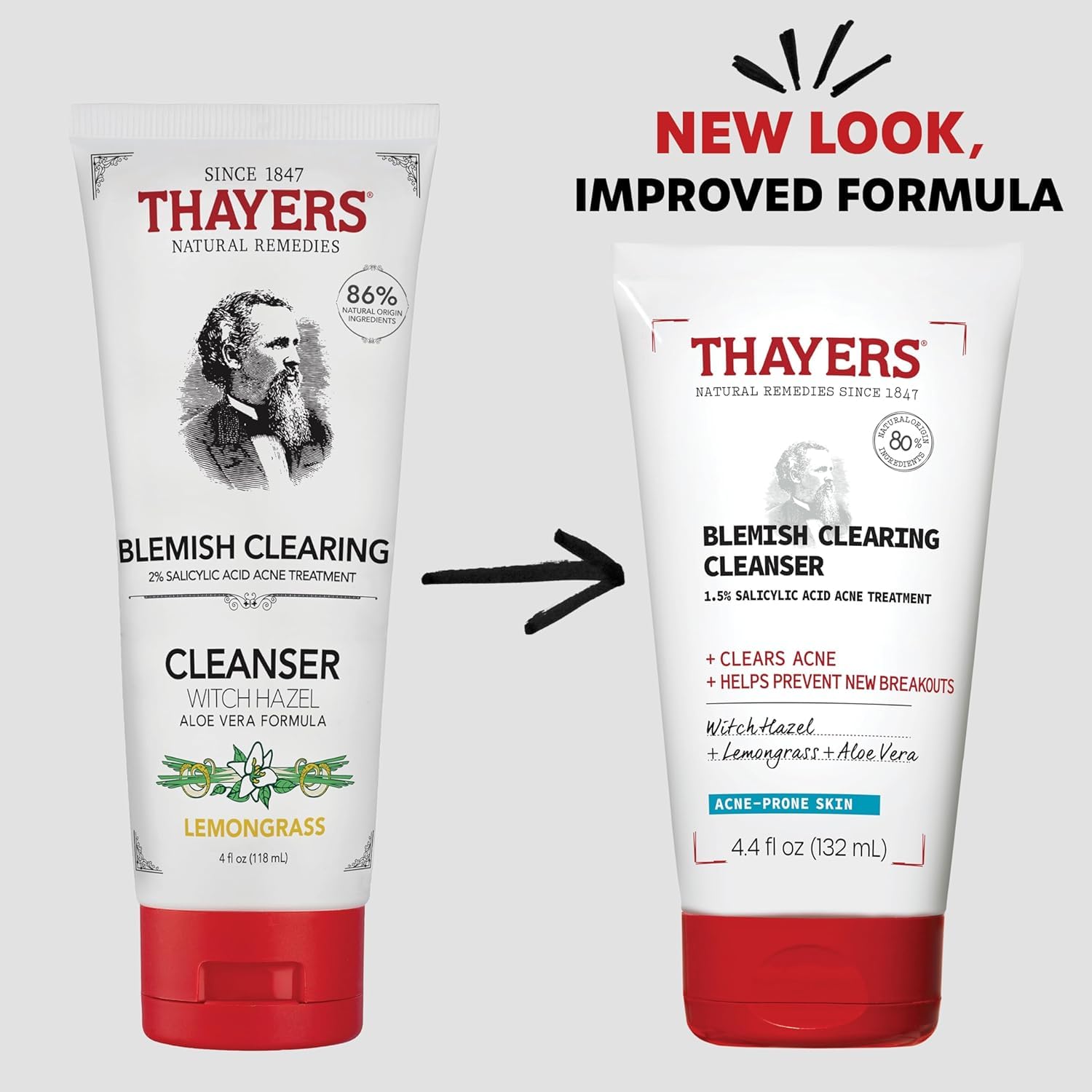 Lavender THAYERS Witch Hazel Blemish Cleanser, 4 Ounce